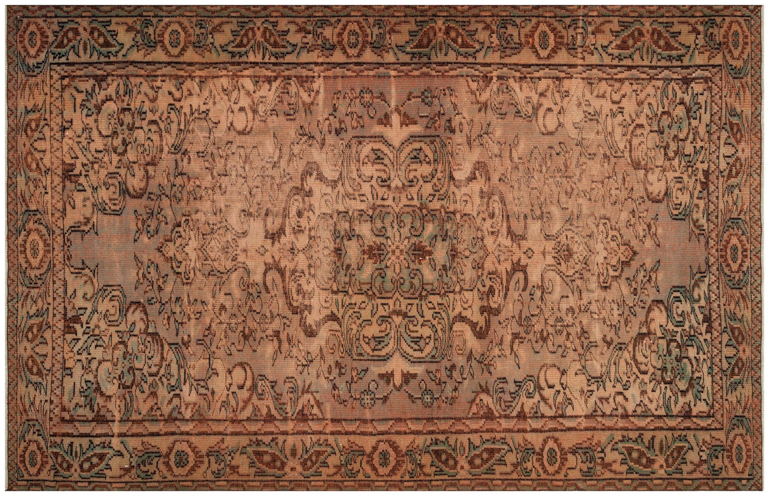 Eskitme El Dokuma Vintage Halı 192 x 296 cm F1245 - Görsel 4