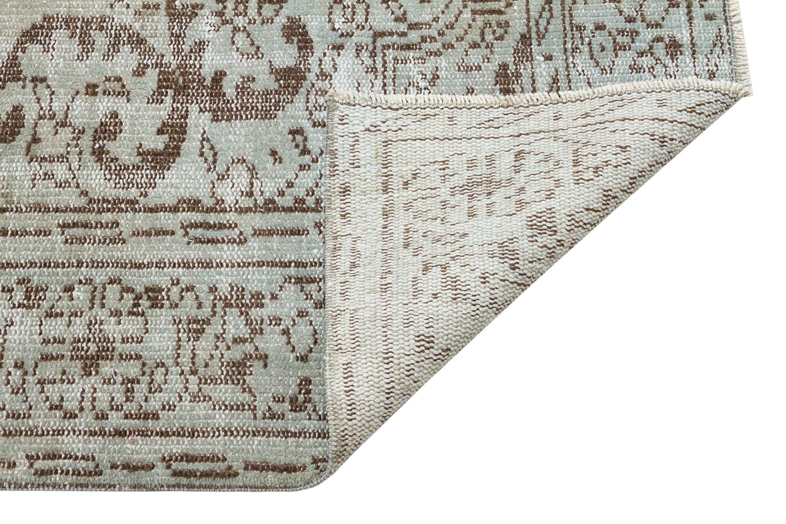 Handcrafted Distressed Rug — detail view 3, handmade vintage rug