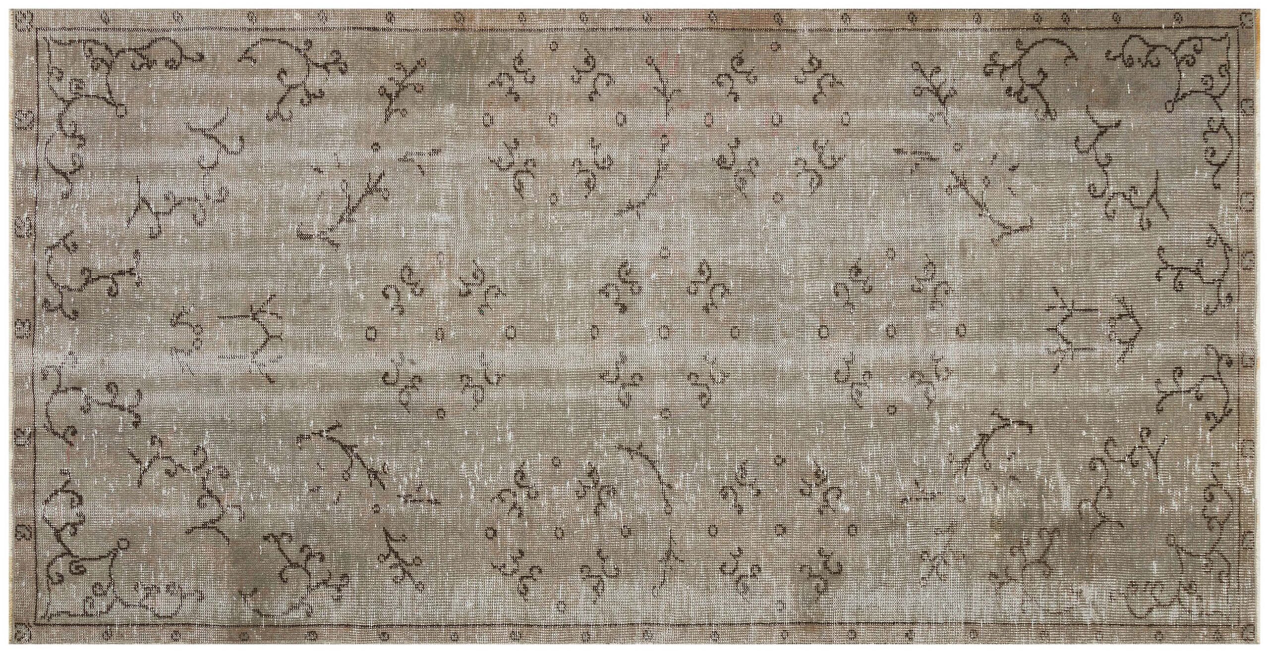 Eskitme El Dokuma Vintage Halı 146 x 274 cm F1257 - Görsel 2