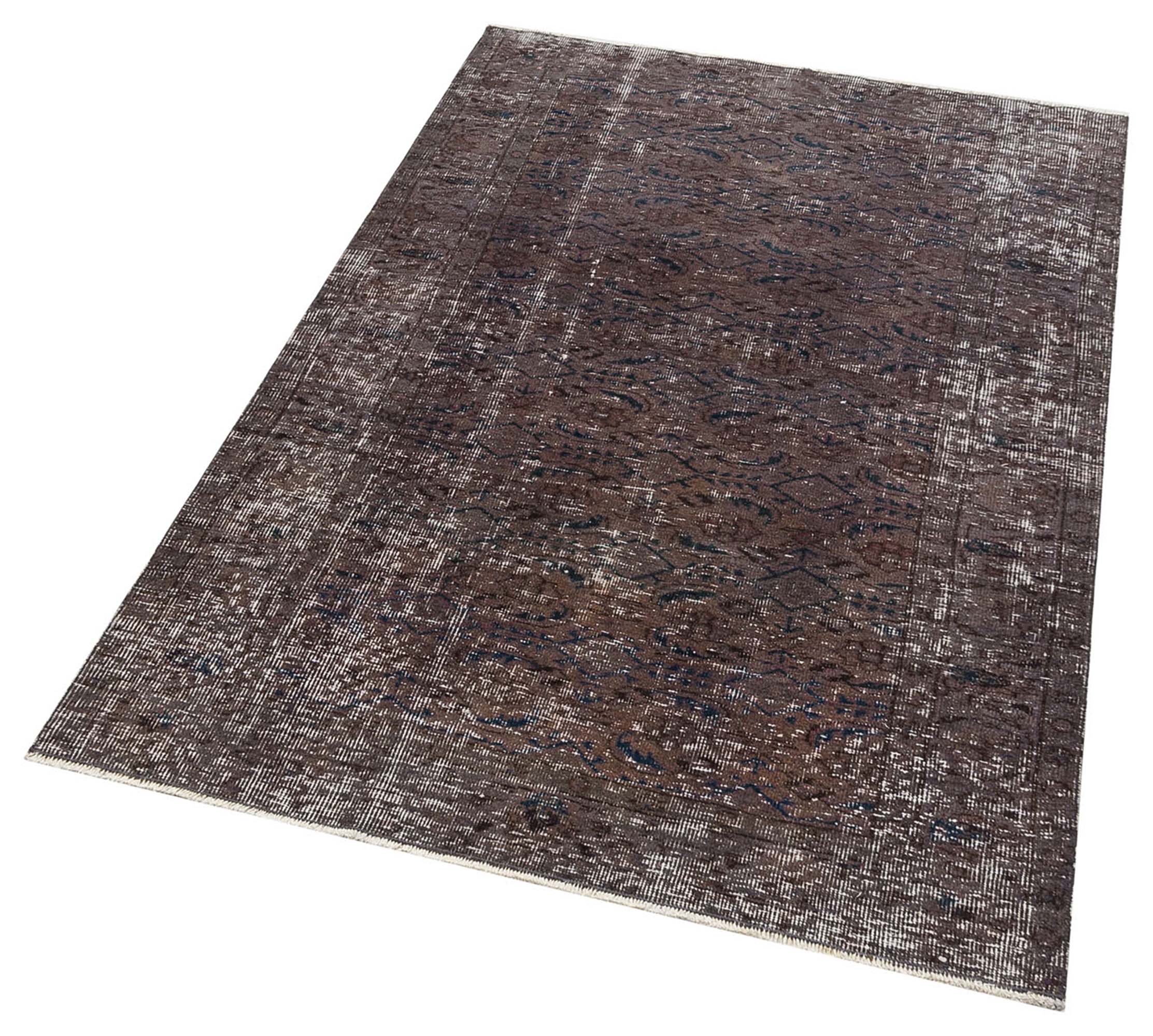 Özel Vintage Eskitme El Dokuma Halı 120 x 179 cm F1265