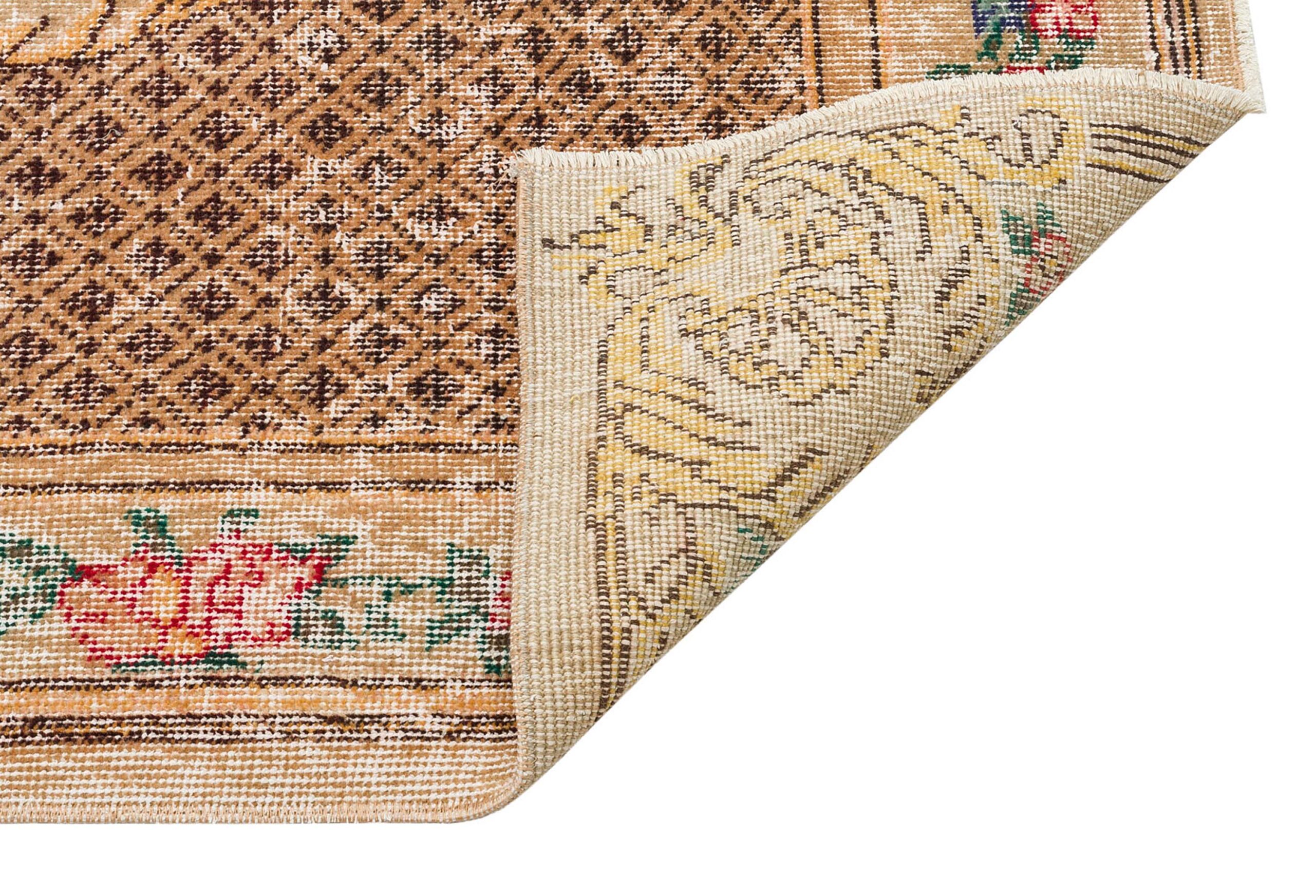Distressed Hand-Woven Vintage Rug — detail view 3, handmade vintage rug