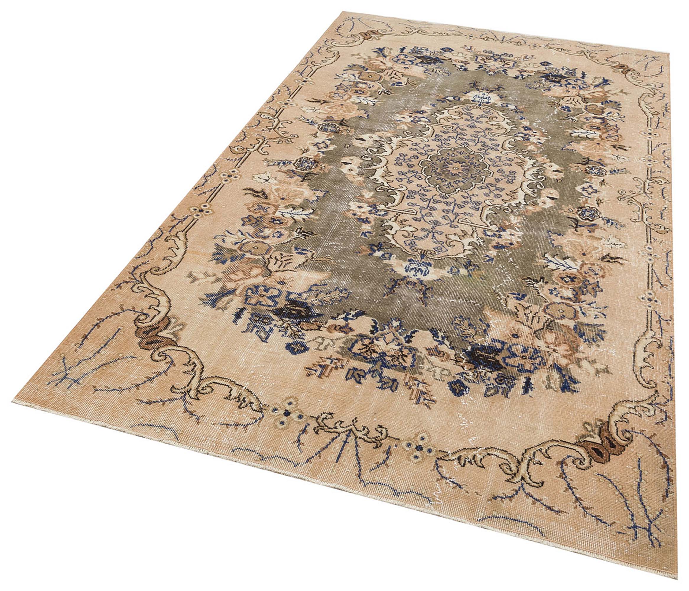 Eşsiz Güzelliğe Sahip Vintage El Dokuma Halı 163 x 268 cm F1268