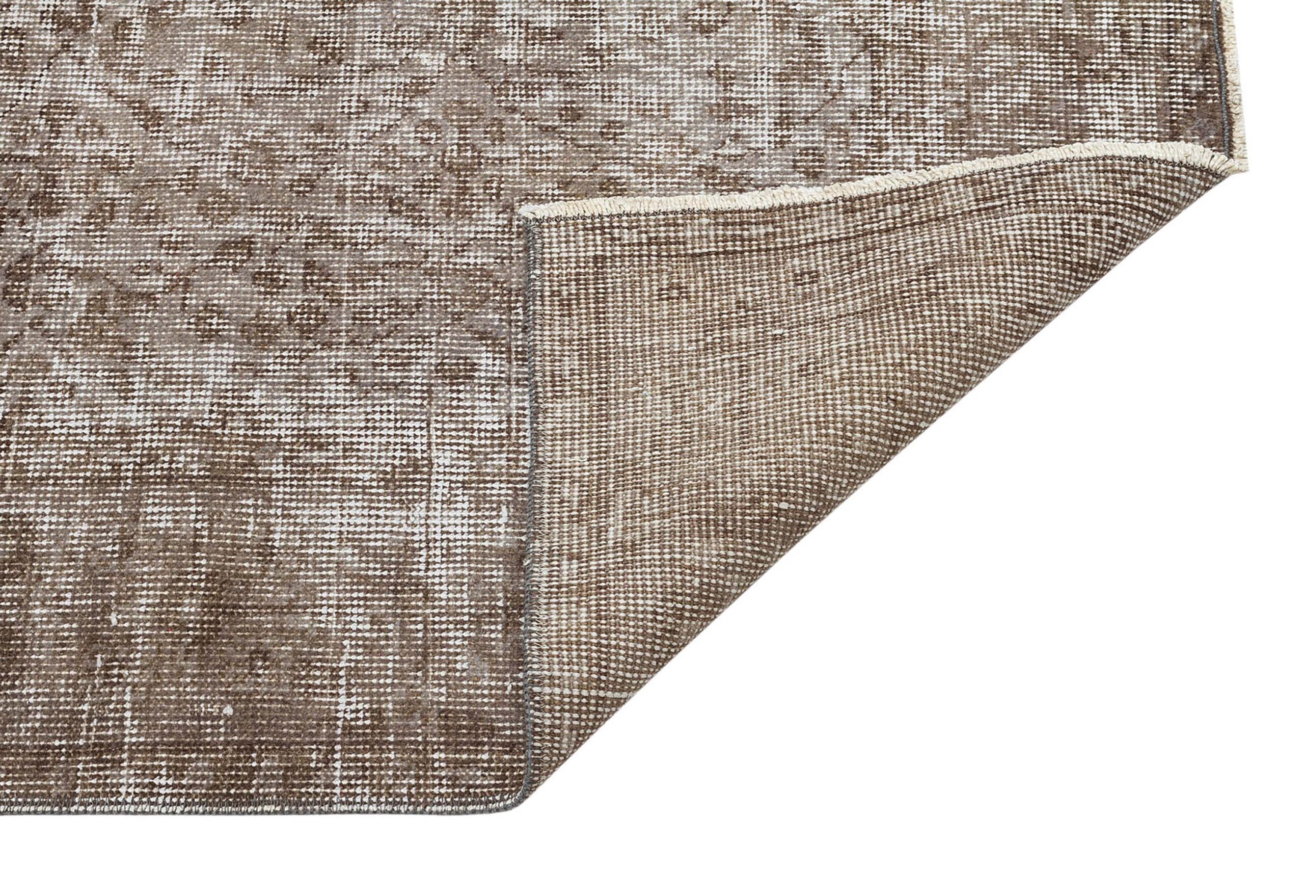 Unique Anatolian Vintage Distressed Handwoven Rug — detail view 3, handmade vintage rug