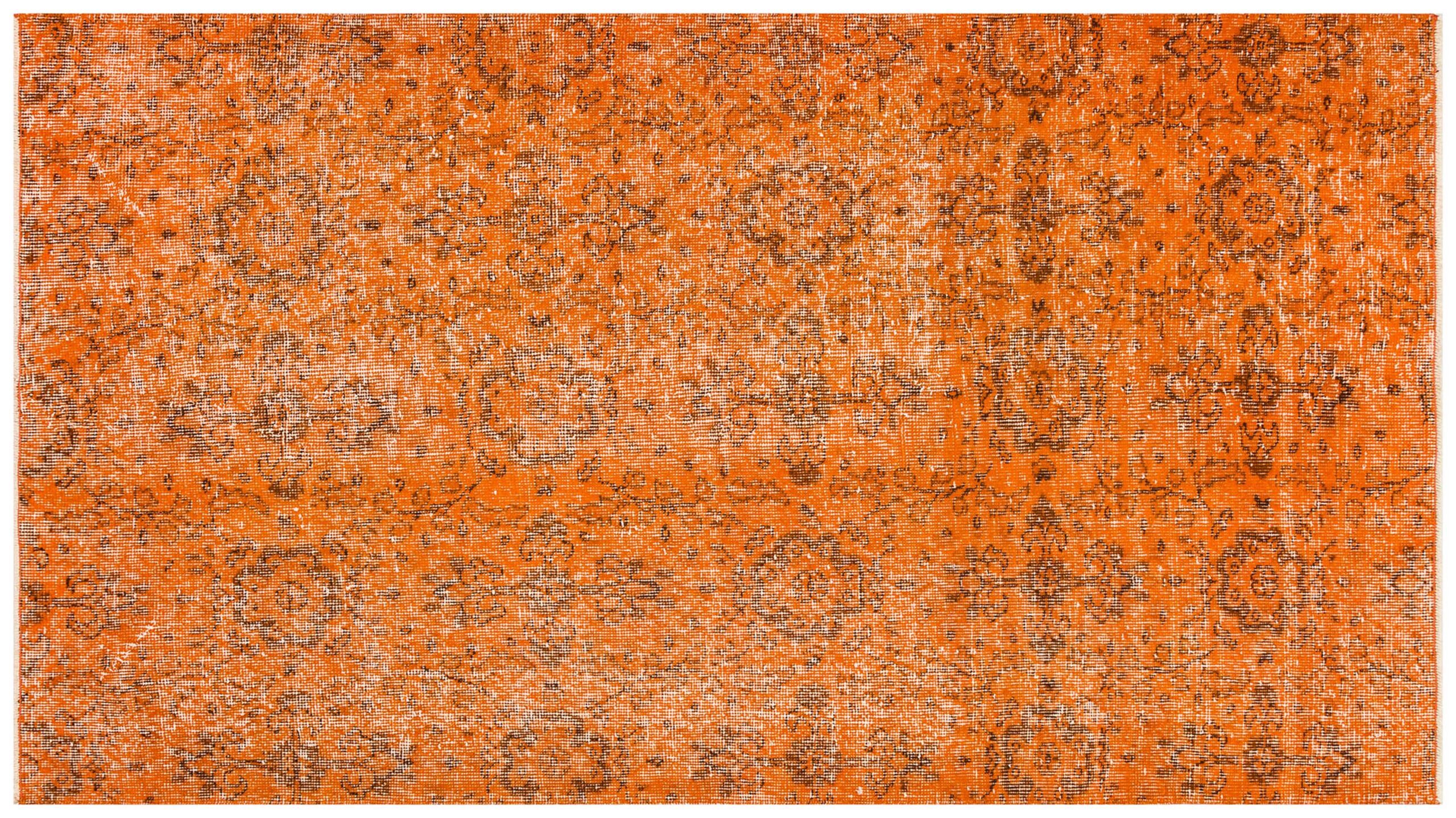 Authentic Hand-Woven Distressed Rug — detail view 3, handmade vintage rug