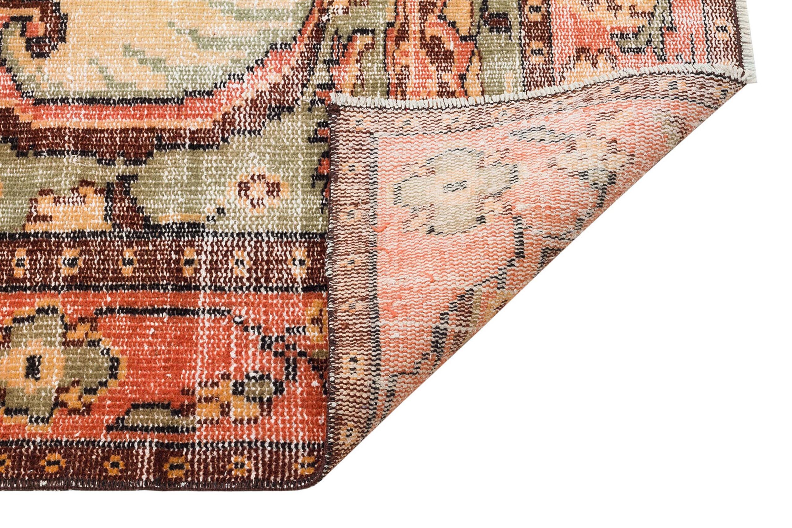 Eskitme El Dokuma Vintage Halı 181 x 270 cm F1319 - Görsel 4