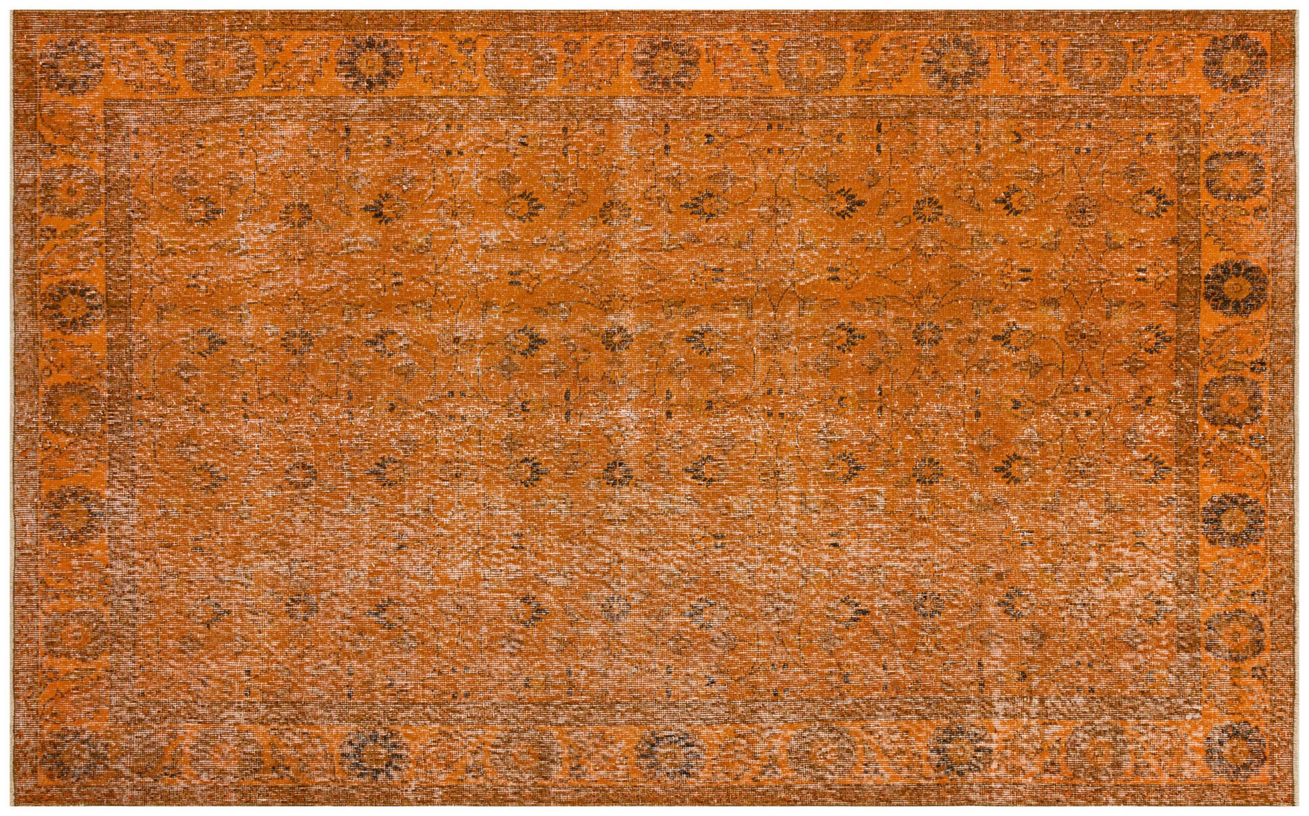 Klasik Modern Vintage Eskitme El Dokuma Halı 163 x 256 cm F1328 - Görsel 2
