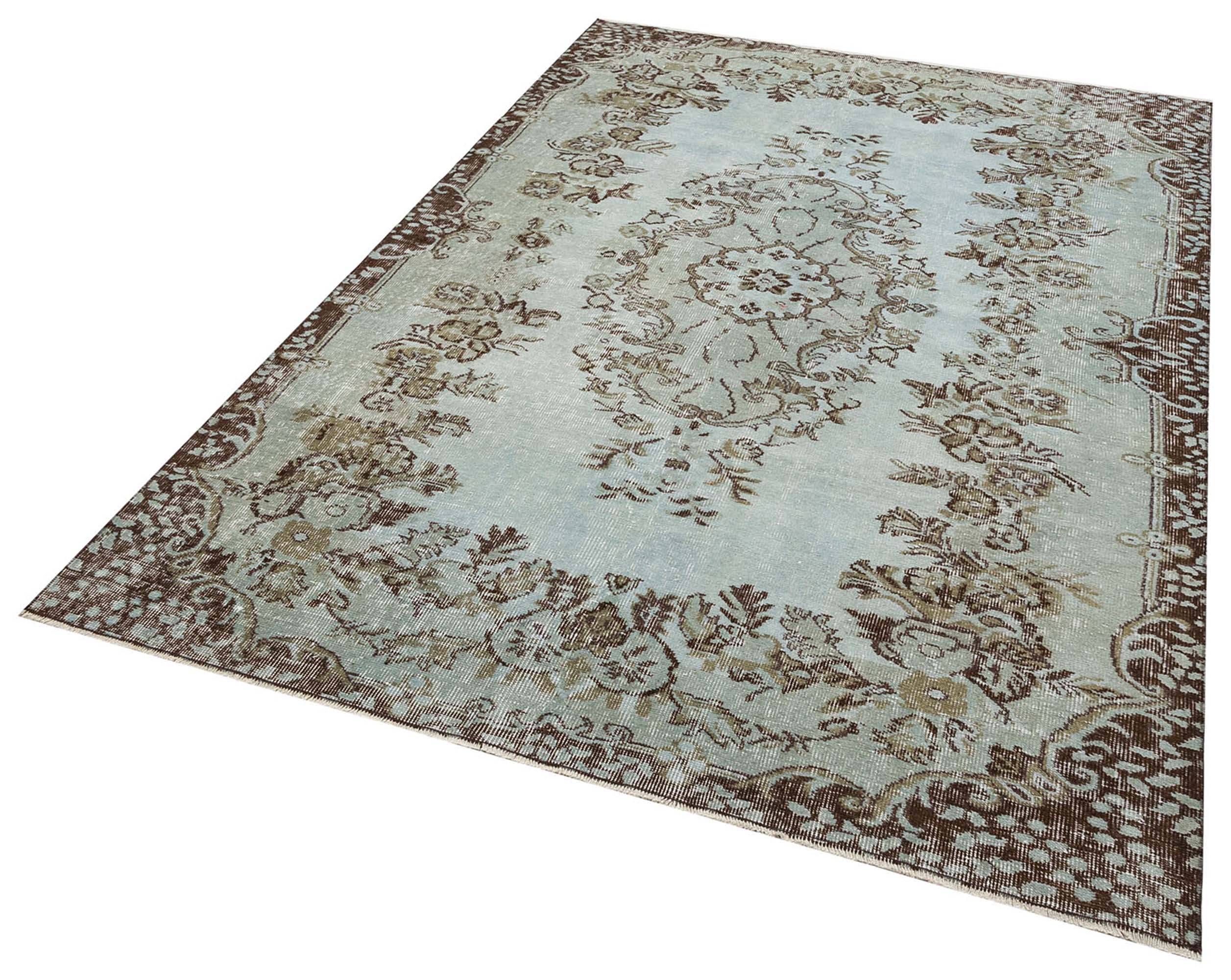 Özel Vintage Eskitme El Dokuma Halı 179 x 257 cm F1338