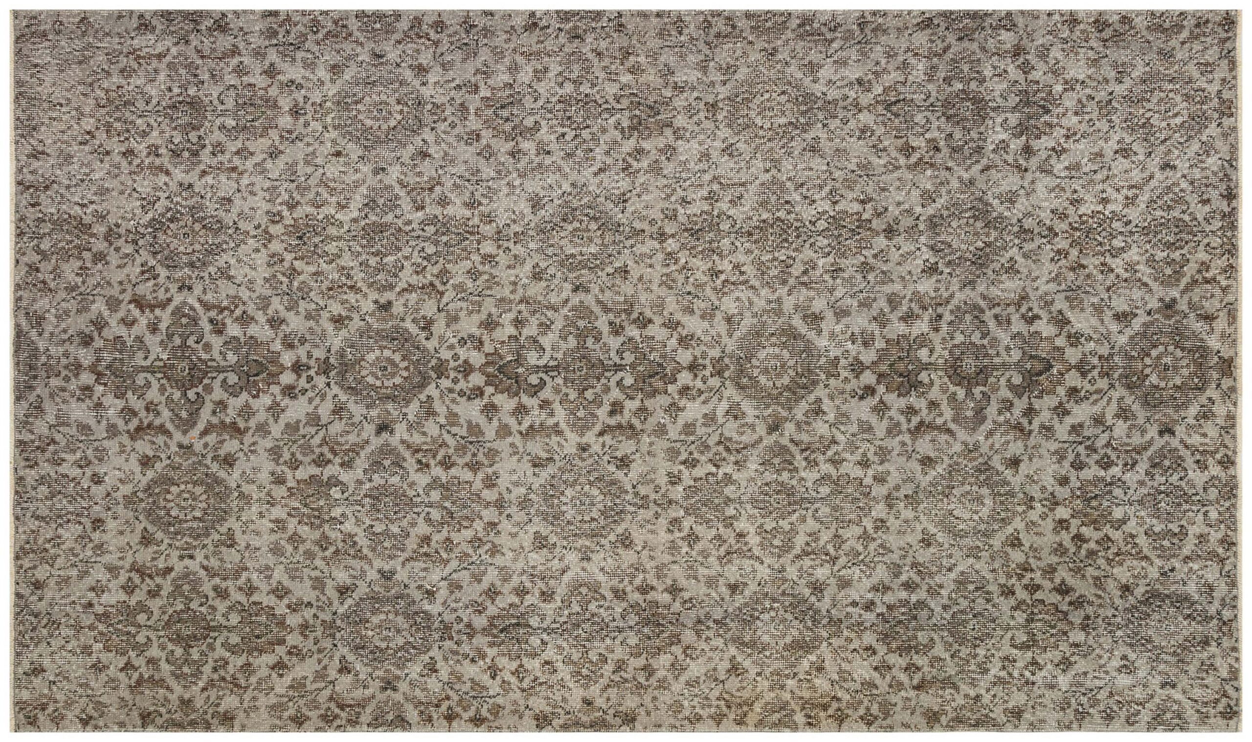 Özel Vintage Eskitme El Dokuma Halı 148 x 246 cm F1360 - Görsel 4