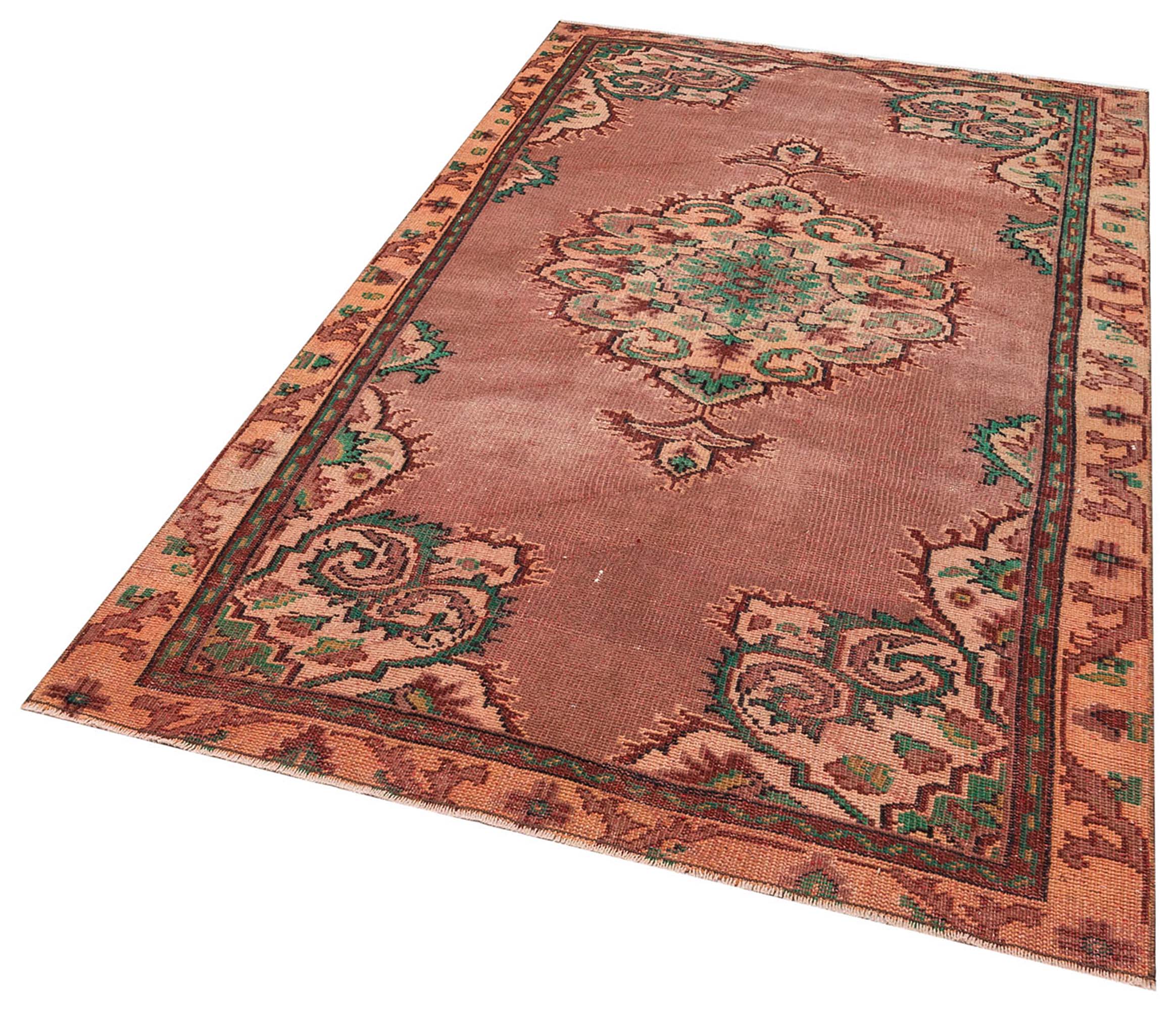 Eskitme El Dokuma Vintage Halı 157 x 254 cm F1361