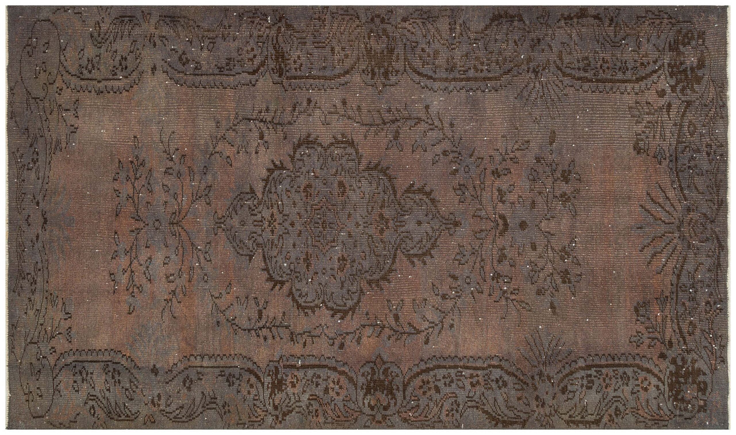 Authentic Handwoven Distressed Vintage Rug — detail view 3, handmade vintage rug