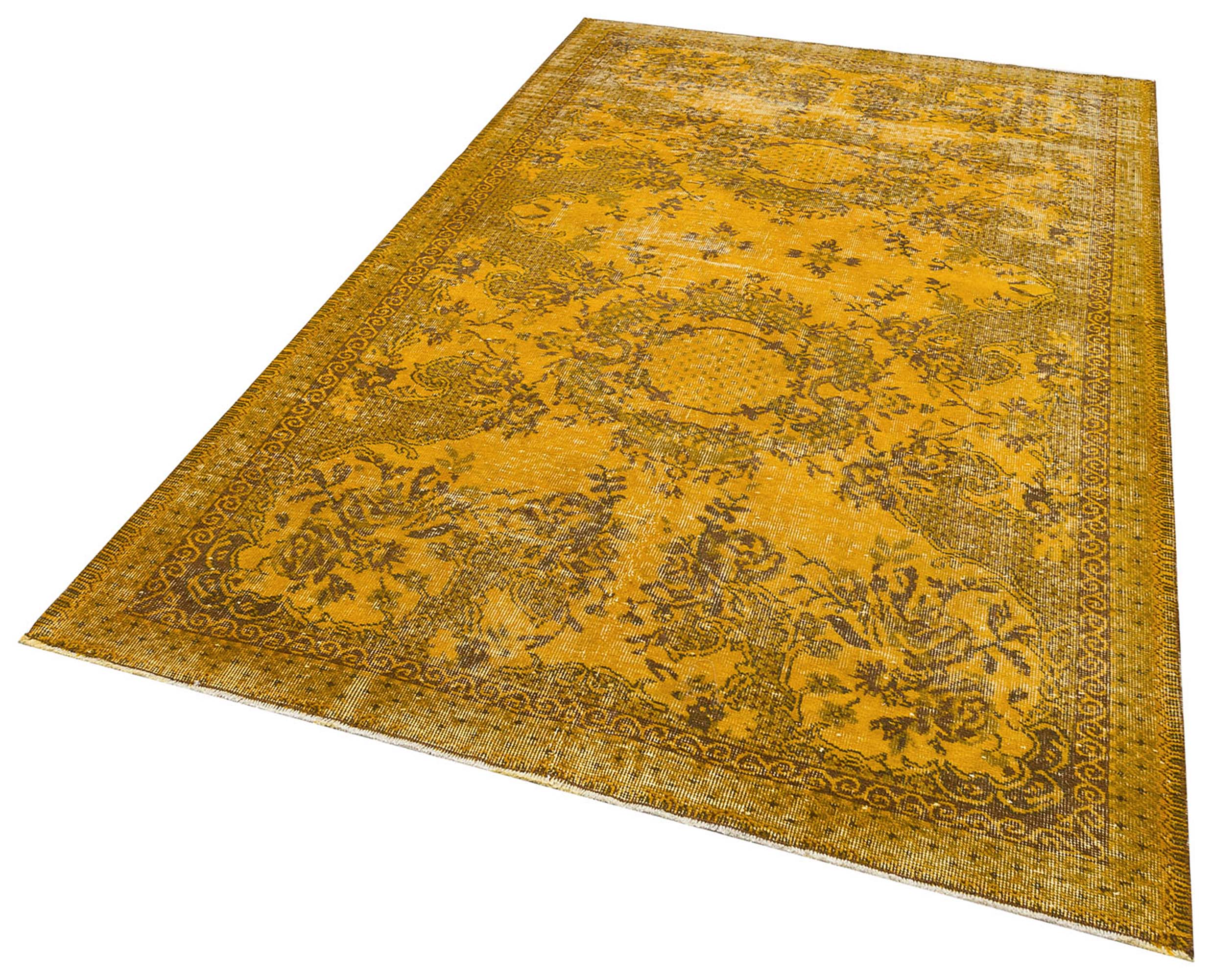 Özel Vintage Eskitme El Dokuma Halı 175 x 271 cm F1381