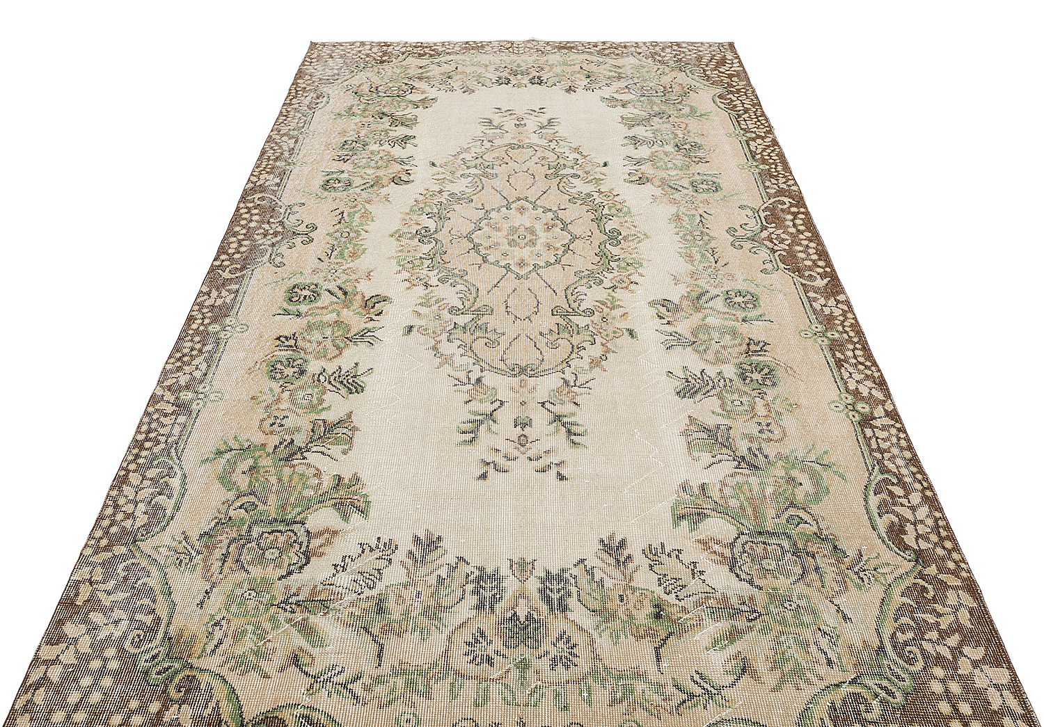 Custom Vintage Distressed Rug — detail view 3, handmade vintage rug