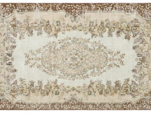 Gerçek El Dokuma Özel Vintage Eskitme Halı 170 x 274 Model : F 1084