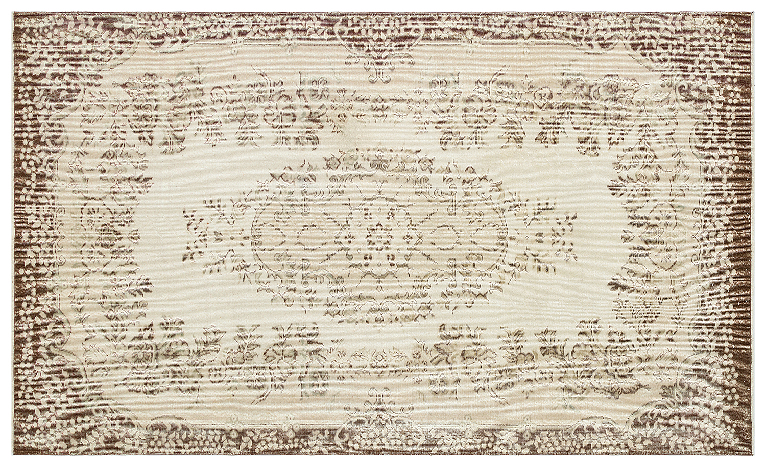 Vintage Wool-Woven Rug — detail view 3, handmade vintage rug