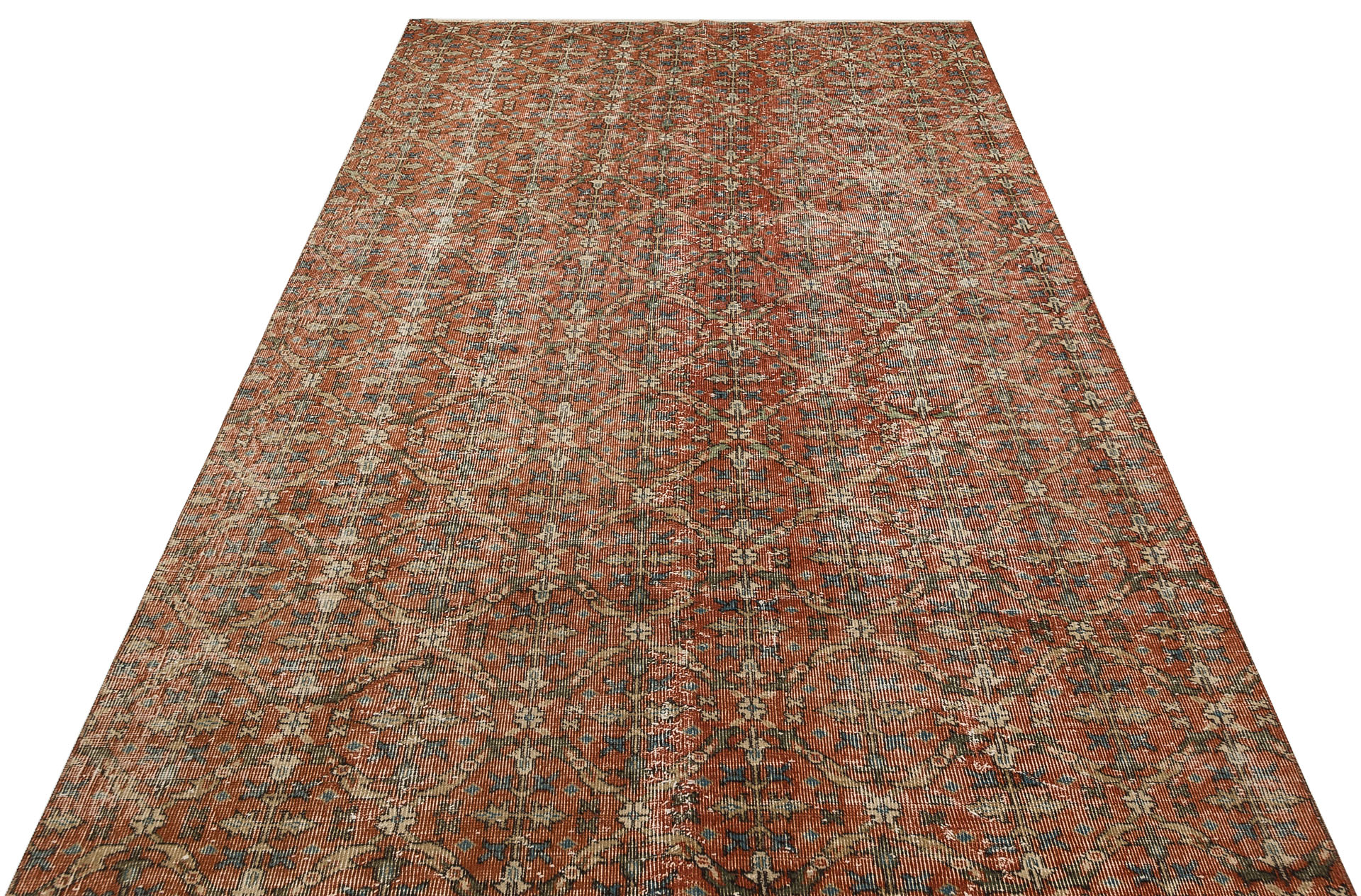 El Dokuması Vintage Anadolu Halısı 158x263cm 9779