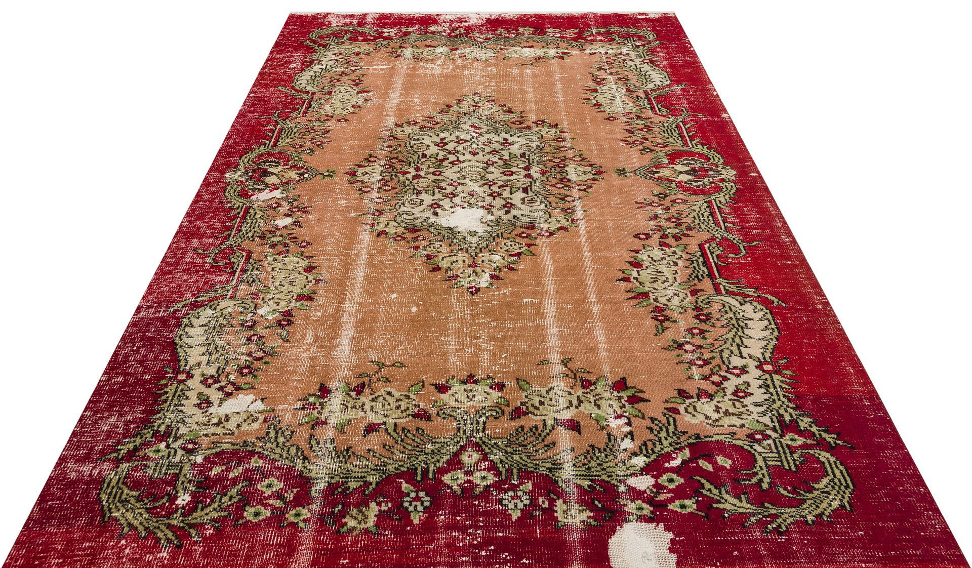 El Dokuması Vintage Anadolu Halısı 186x277cm 9792