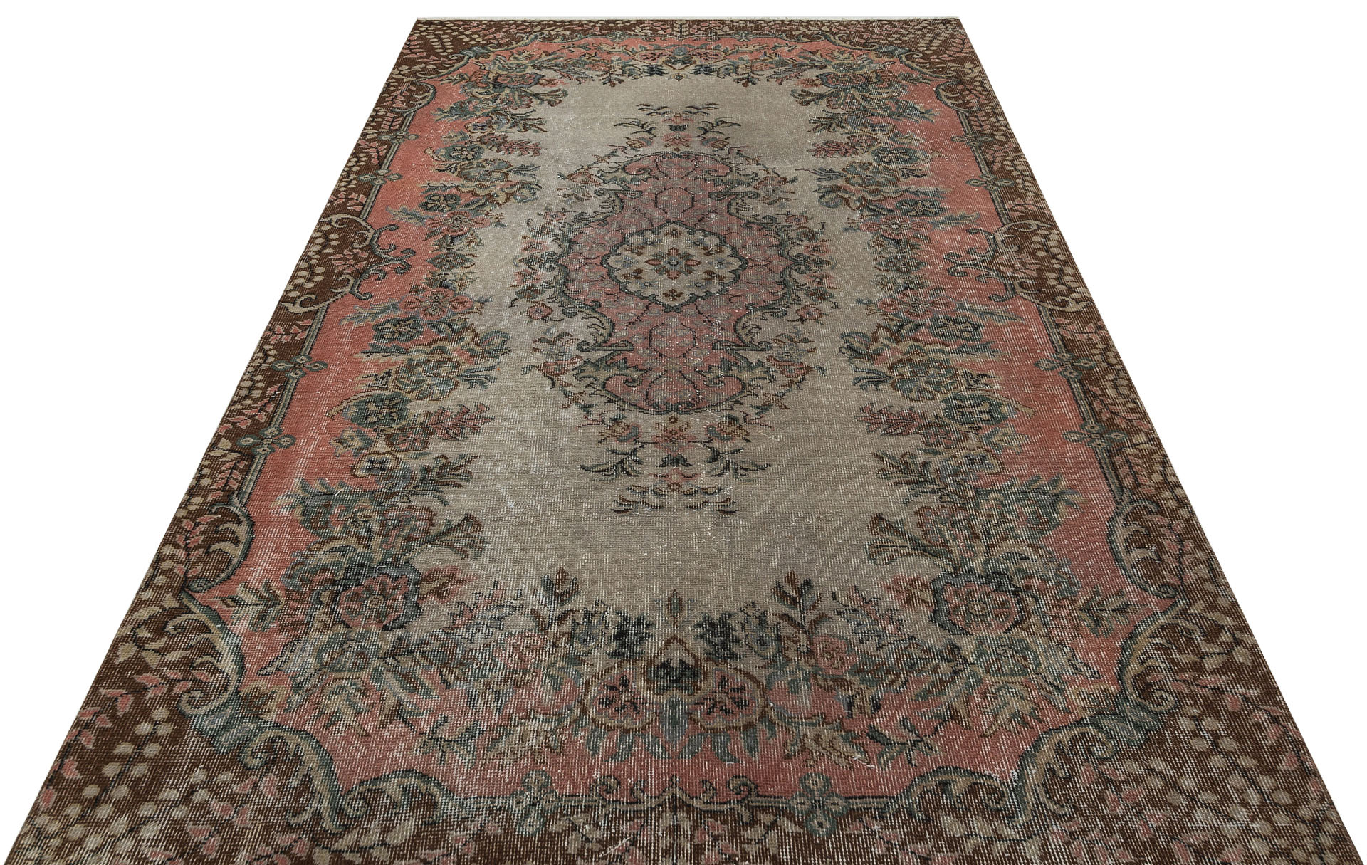 El Dokuması Vintage Anadolu Halısı 170x272cm 9795