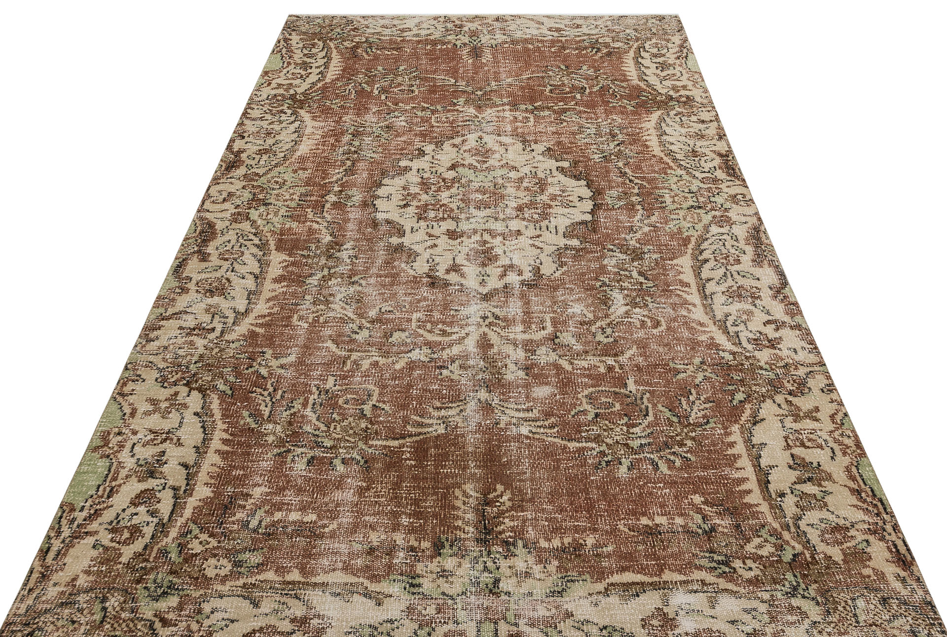 El Dokuması Vintage Anadolu Halısı 167x256cm 9826