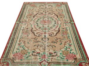 Eşsiz Anadolu Vintage Eskitme El Dokuma Halı 148x238 cm 9832 | Naturel