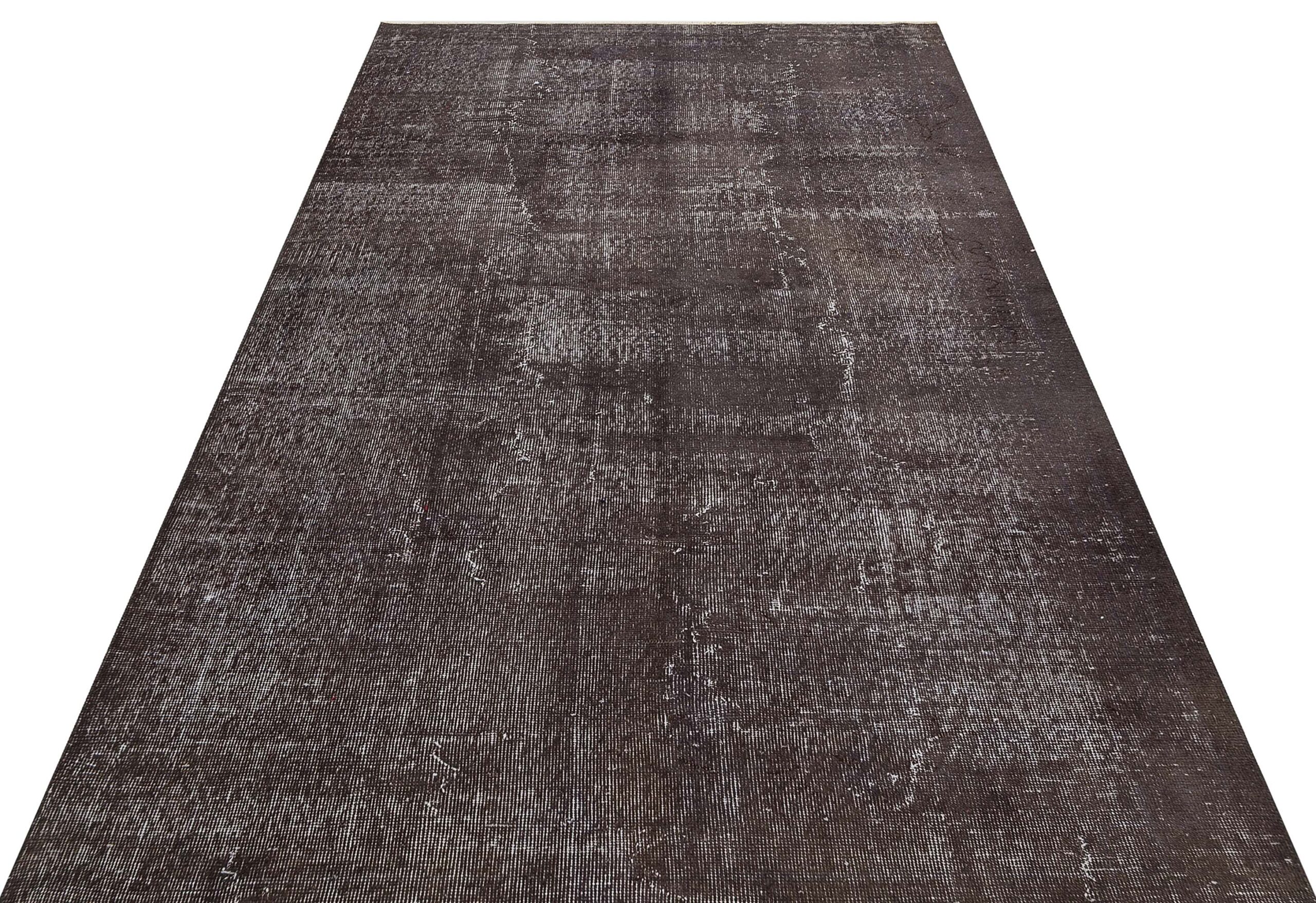 Vintage Eskitme El Dokuma Halı 161x261 cm 9835  |  Gri