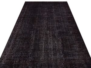 Özel Vintage El Dokuma Eskitme Halı158x254 cm 9845  |  Siyah