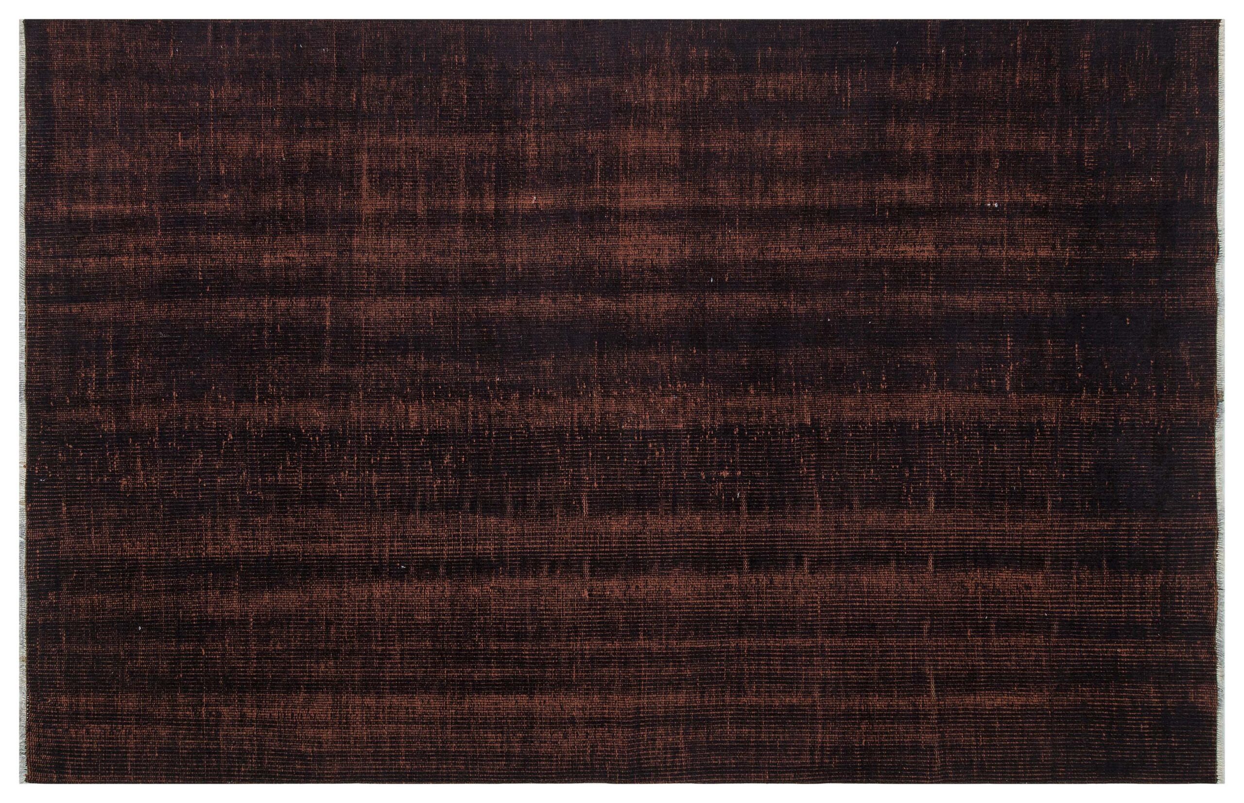 Gerçek El Dokuma Eskitme Halı 148x229 cm 9847 | Siyah - Görsel 2