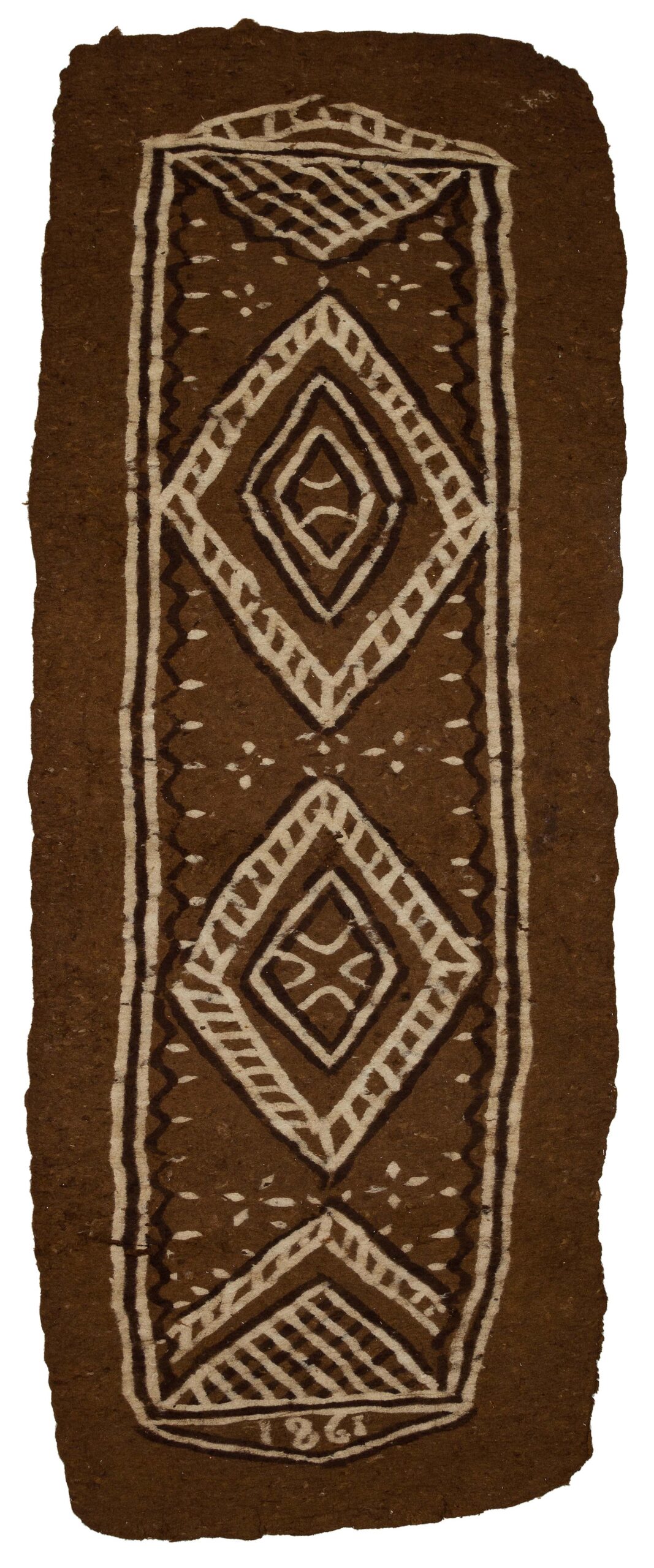 Antique Hand-Woven Wool Rug — detail view 2, handmade vintage rug