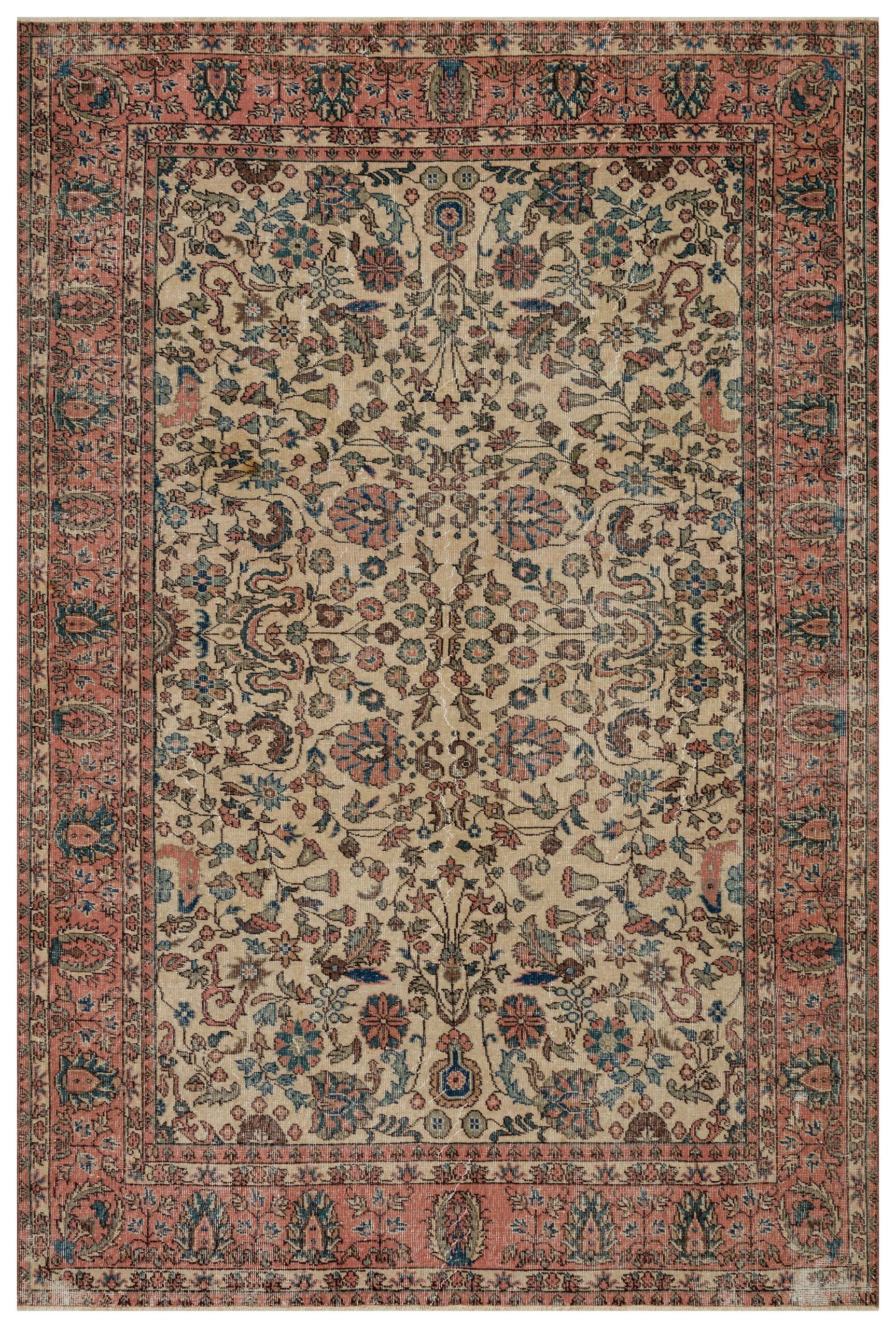 Century-Old Antique-Style Rug — detail view 4, handmade vintage rug