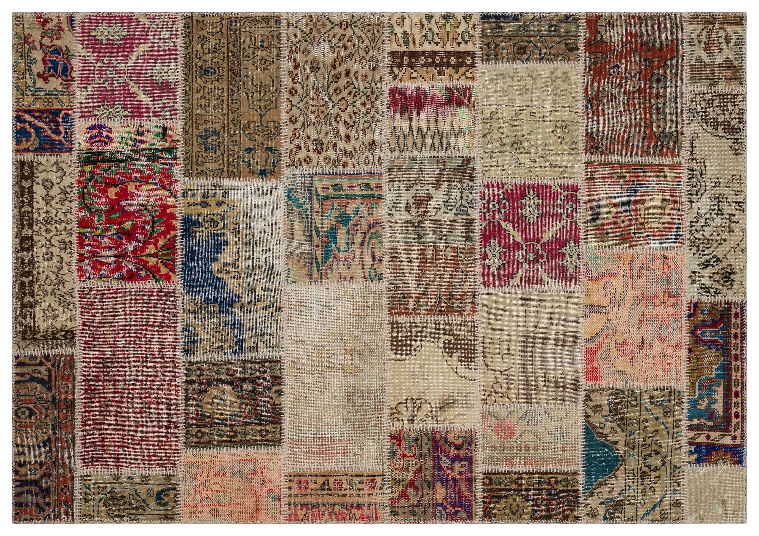 A Unique Patchwork Rug That Reflects Your Soul — detail view 3, handmade vintage rug