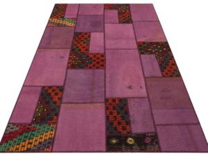 İhtişamın ve Zerafetin Buluştuğu Patchwork Halı 160x230 cm - 6281