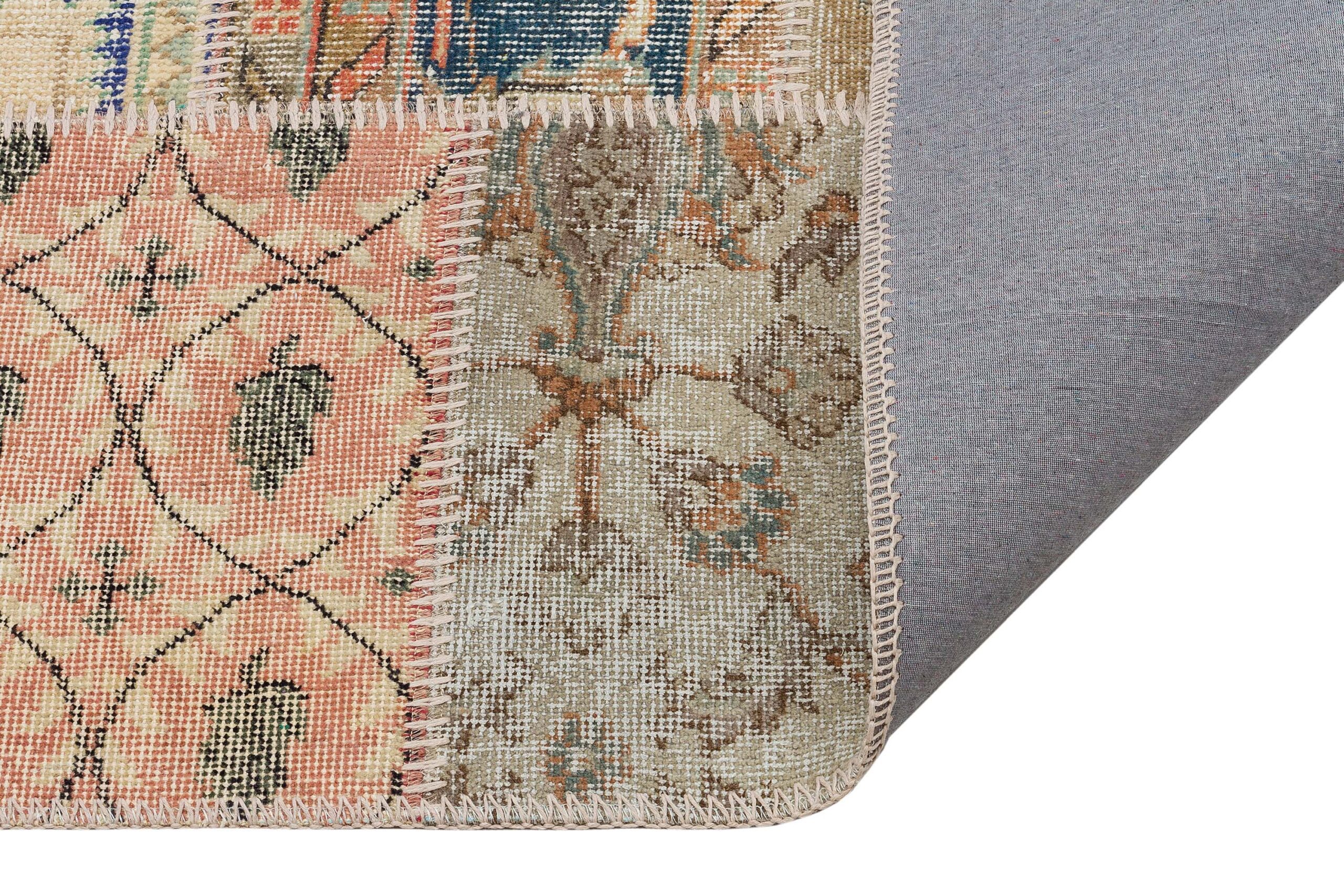 El Yapımı Tığ İşi Patchwork Halı 160x230 cm - 6295 - Görsel 4