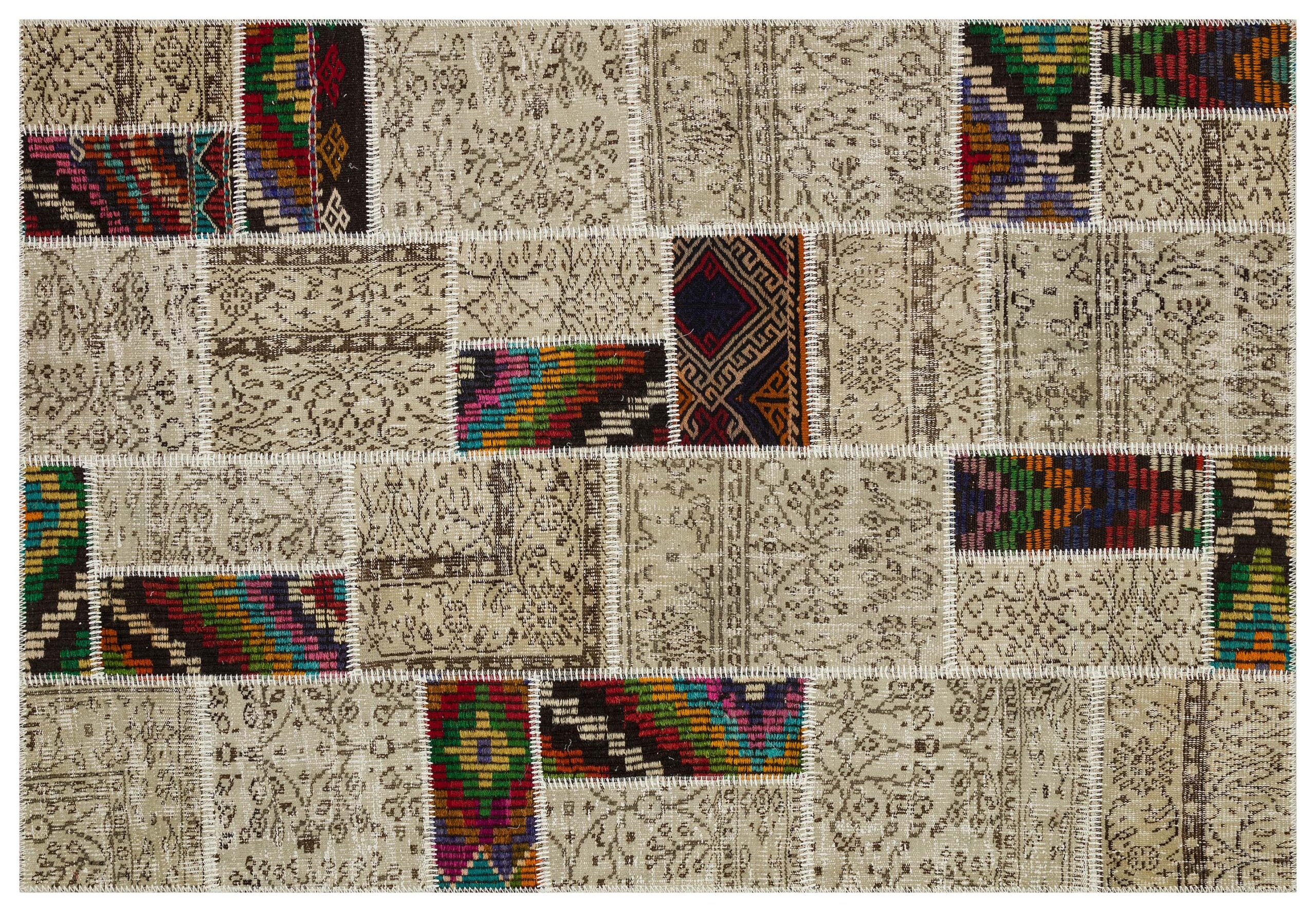 Farklı Kültürlerin Birleştiği Patchwork Halı 160x230 cm - 6309 - Görsel 3