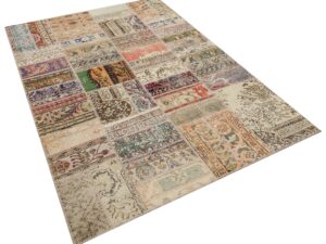 Sınırları Zorlayan El Yapımı Patchwork Halı 160x230 cm - 6312