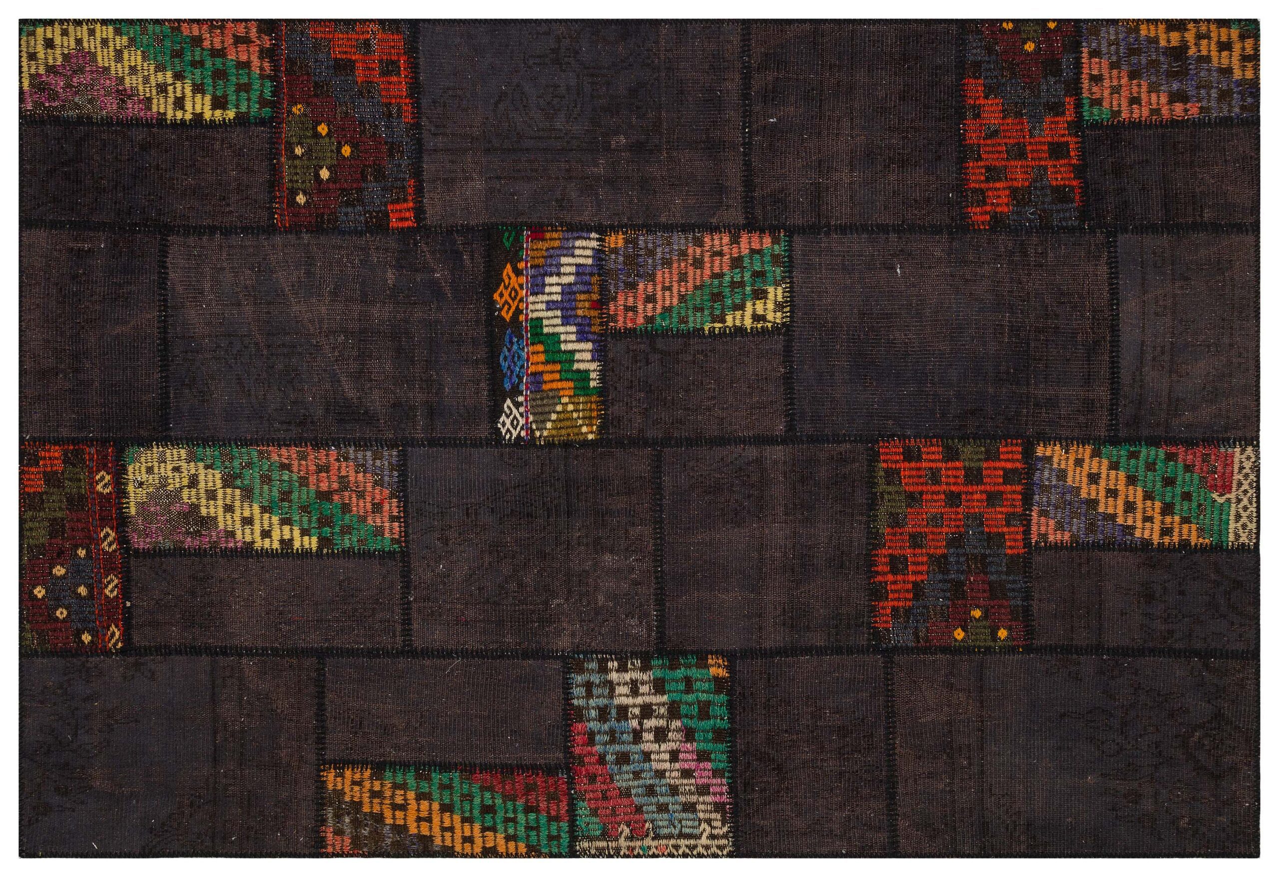 İşçilikteki Detayların Özenle Hazırlandığı Patchwork Halı 160x230 cm - 6317 - Görsel 3