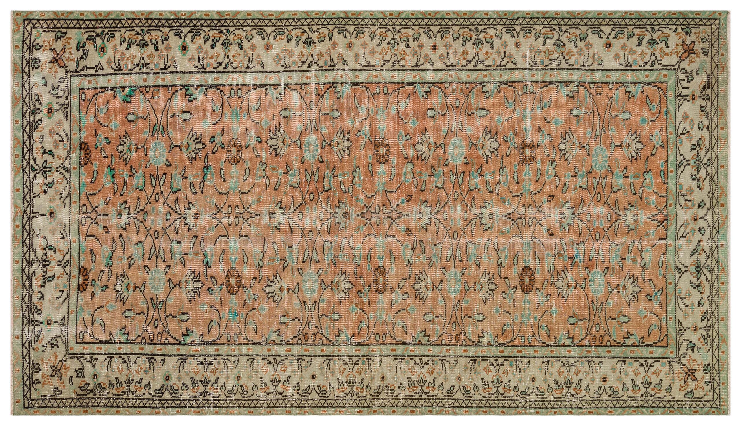Etnik Desenli El Dokuma Kilim Halı Alev turuncusu 147x258 cm - 9883 - Görsel 3