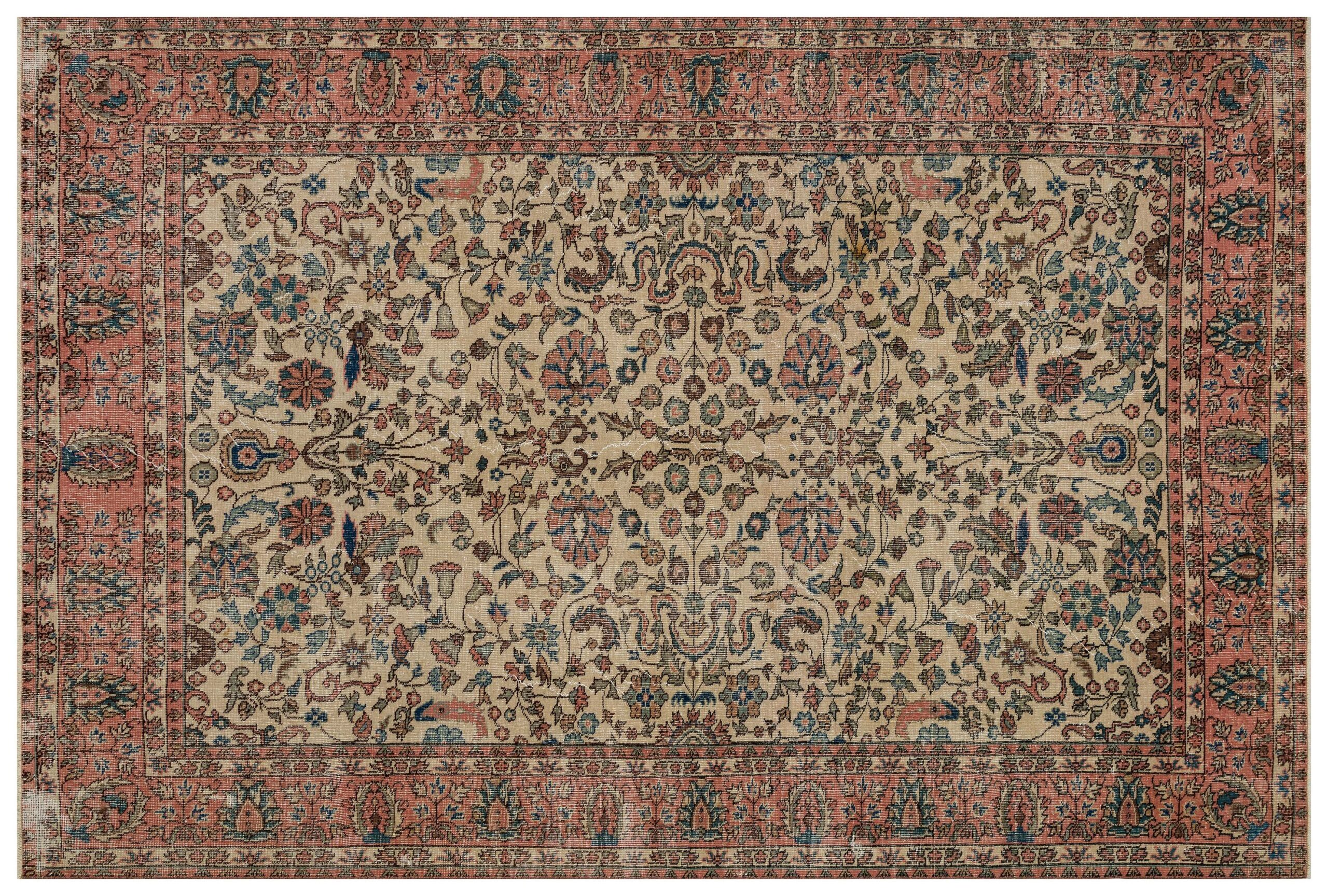 Century-Old Antique-Style Rug — detail view 3, handmade vintage rug