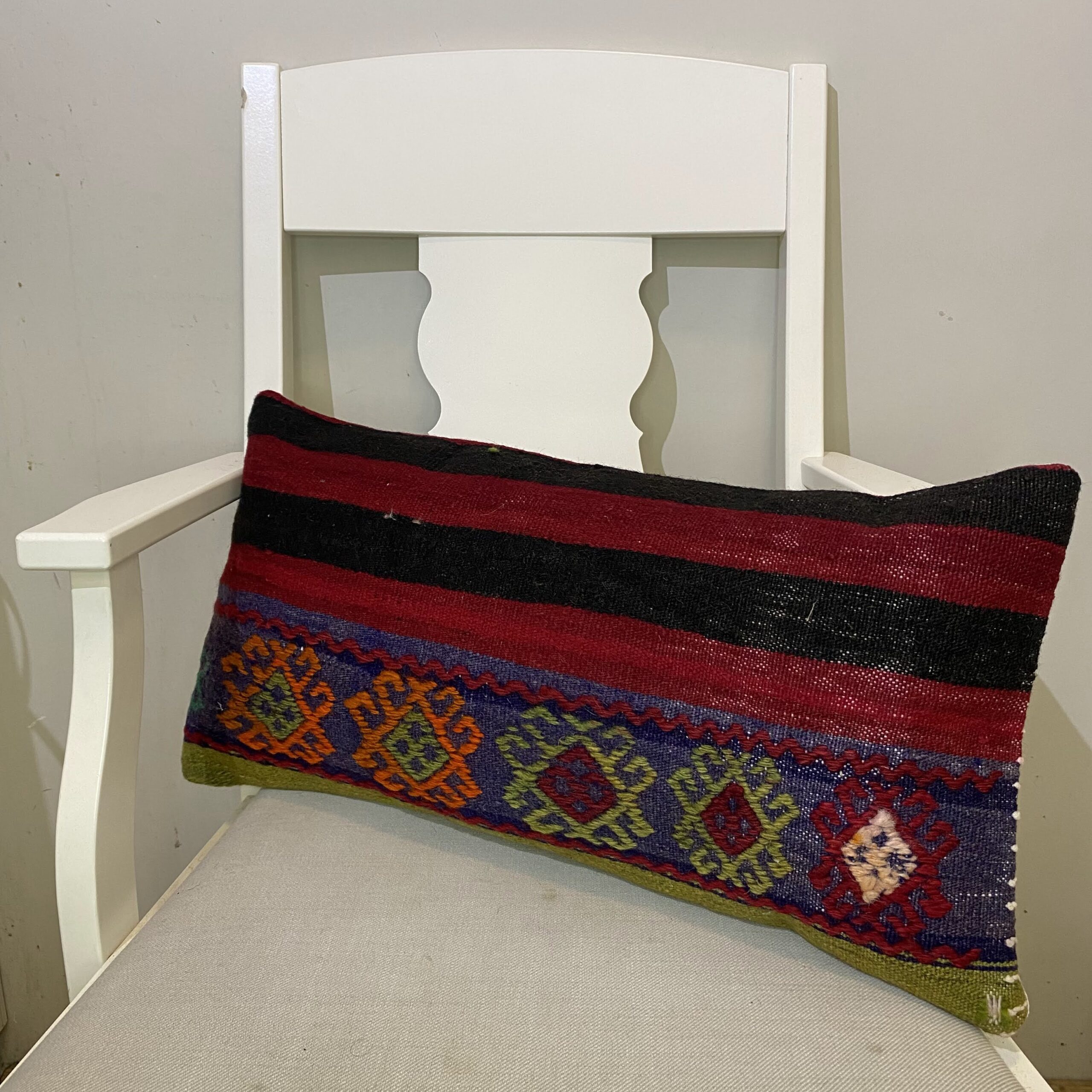 El Dokuma Patchwork Yastık Kılıfı  30x60 cm Kod : 614