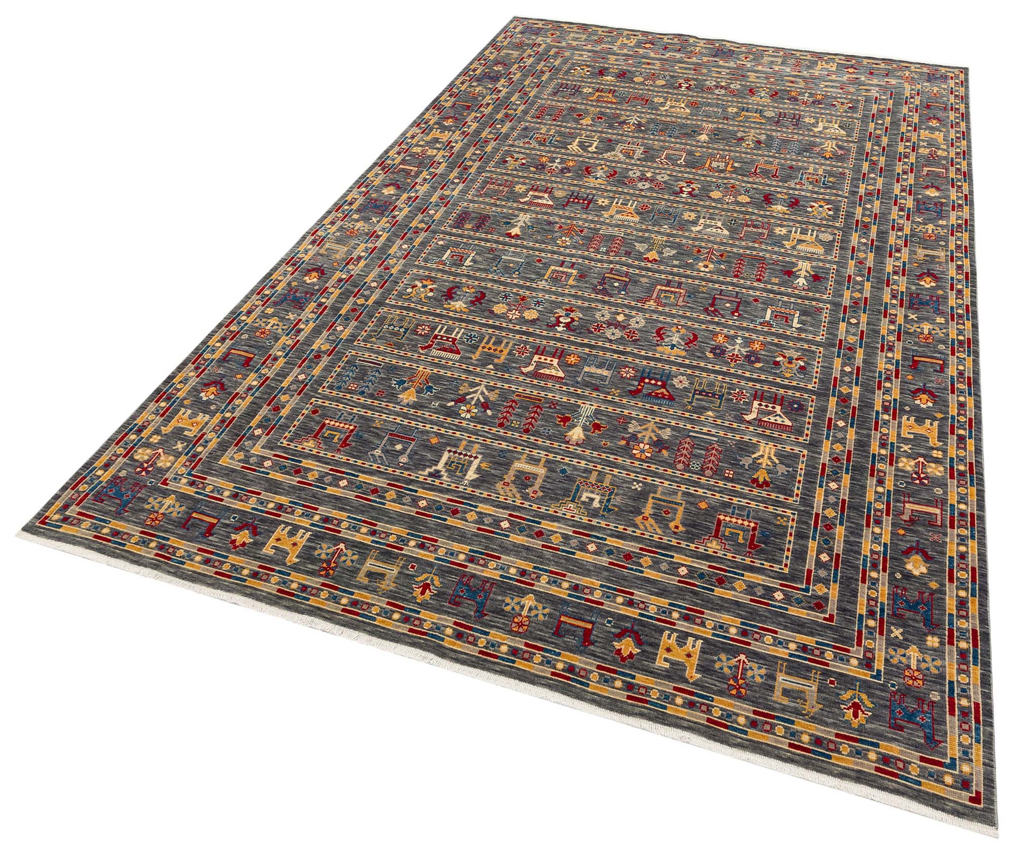 Uşak Desenli Soho Antiq Yünlü Halı - 200x300cm: Kültürel Dokunuşlu Vintage Şıklık