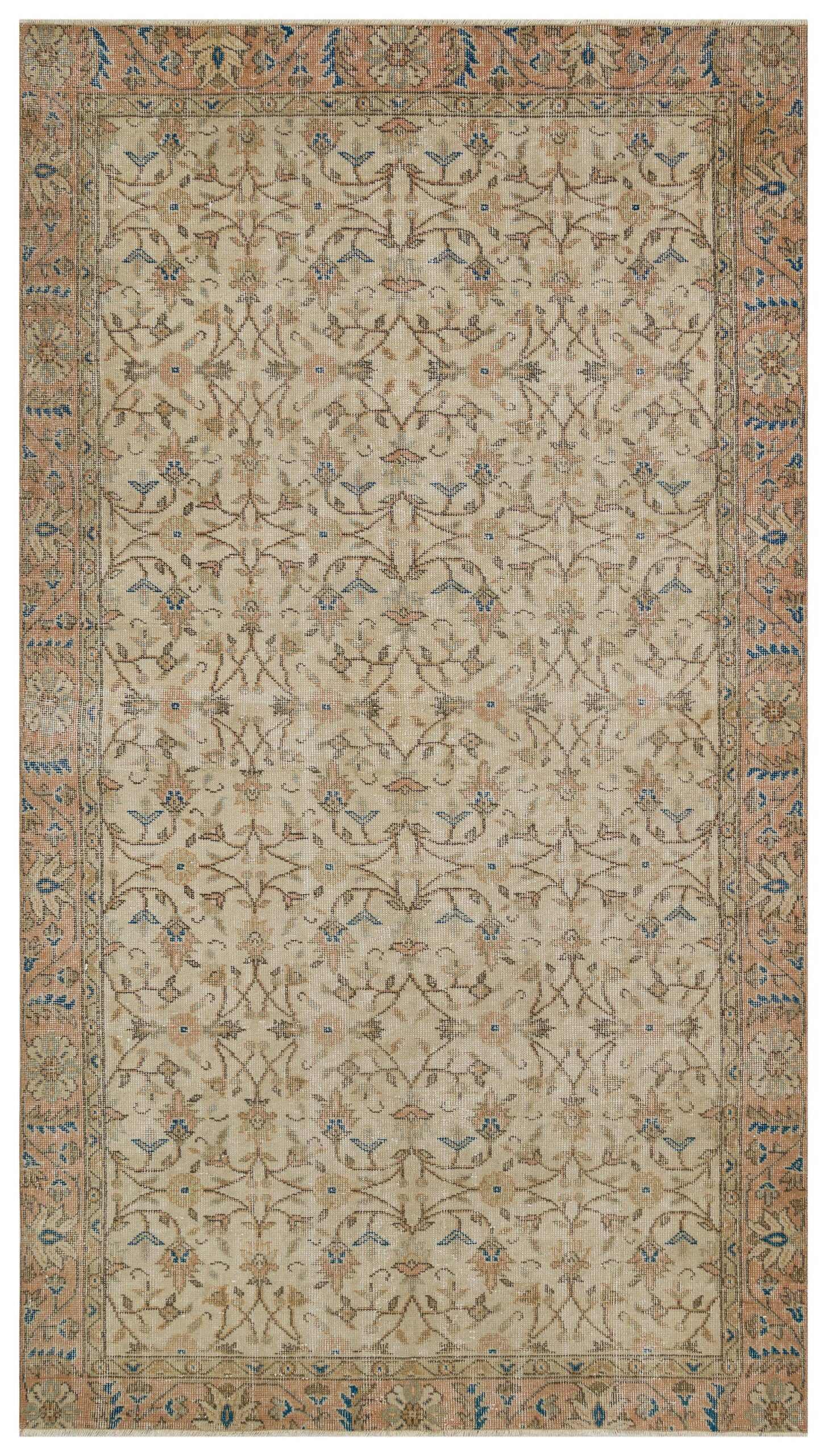 High-Quality Wool Vintage Rug — detail view 4, handmade vintage rug