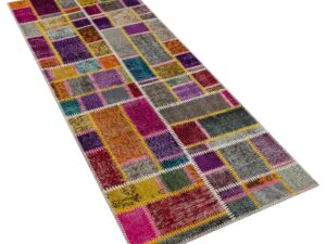 Doğal Dokuma  Patchwork Halı   80x200 cm  6320