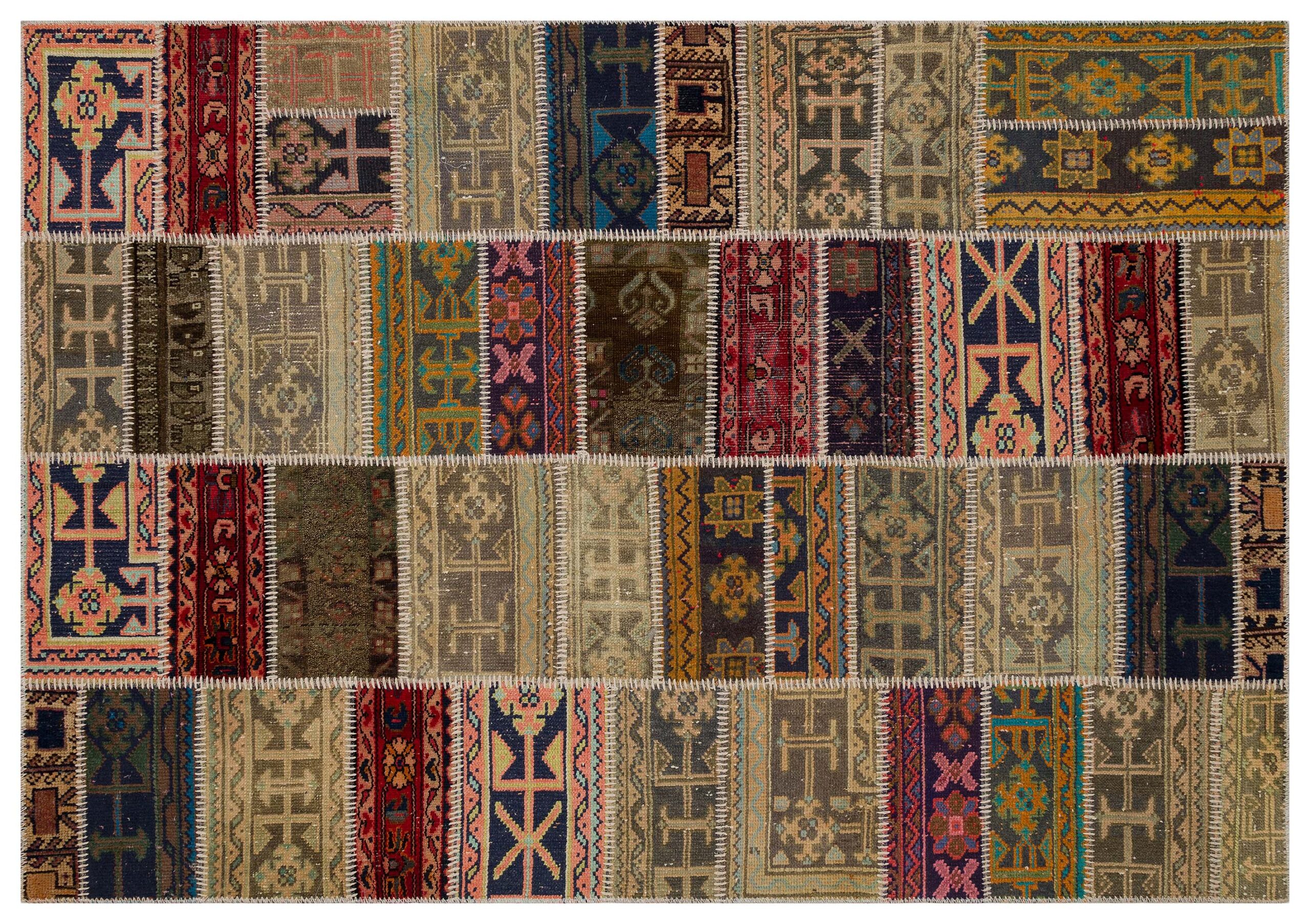 Modern ve Özgün Patchwork Halı 230X160 cm 6325 - Görsel 3