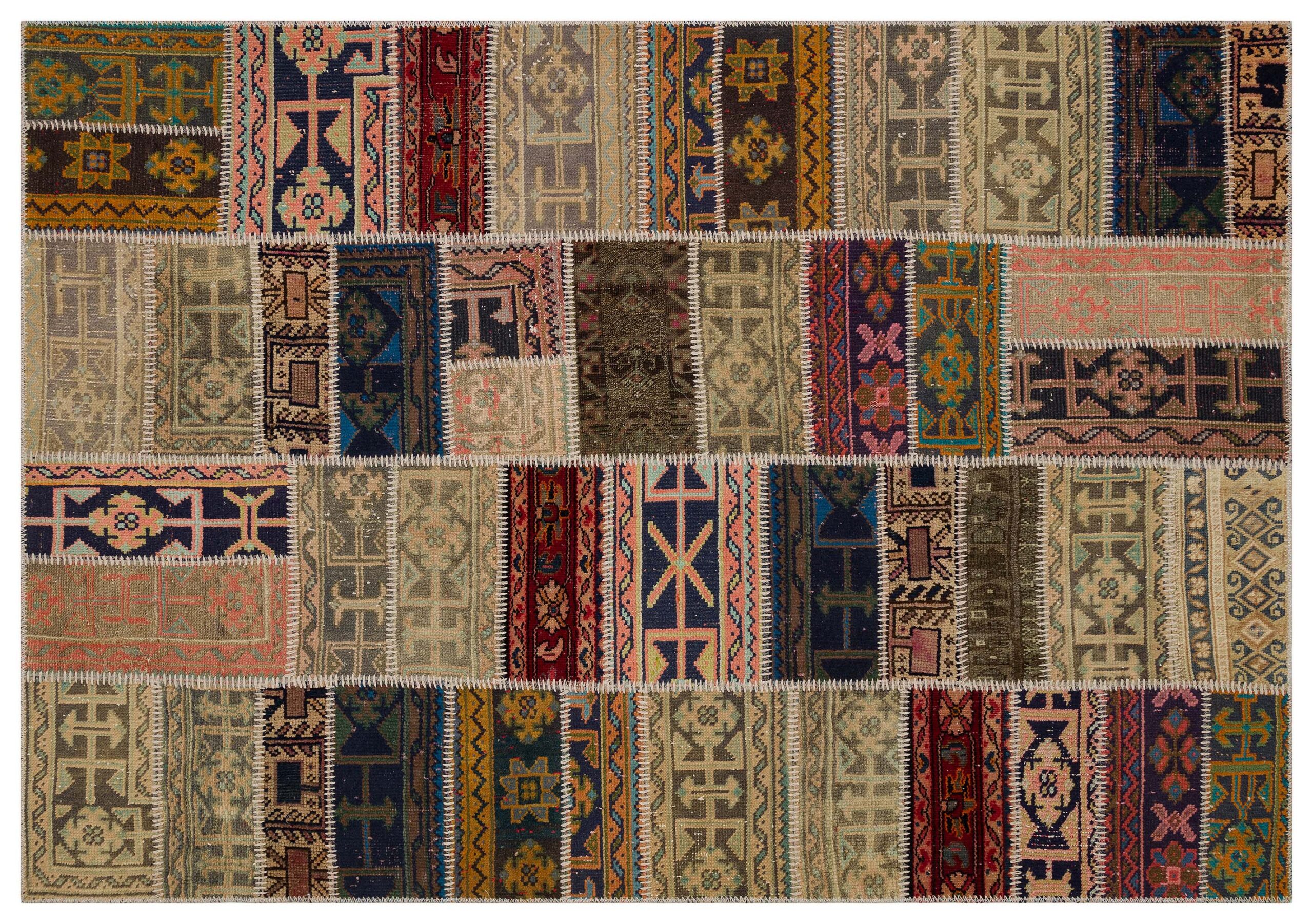 Şık ve Sofistike Patchwork Halı 230X160 cm 6327 - Görsel 3