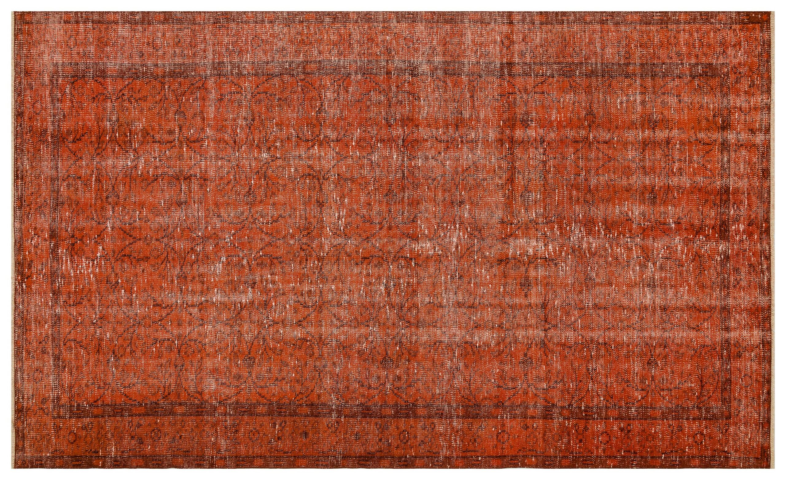 Worn-Look Vintage Hand-Woven Wool Rug — detail view 3, handmade vintage rug