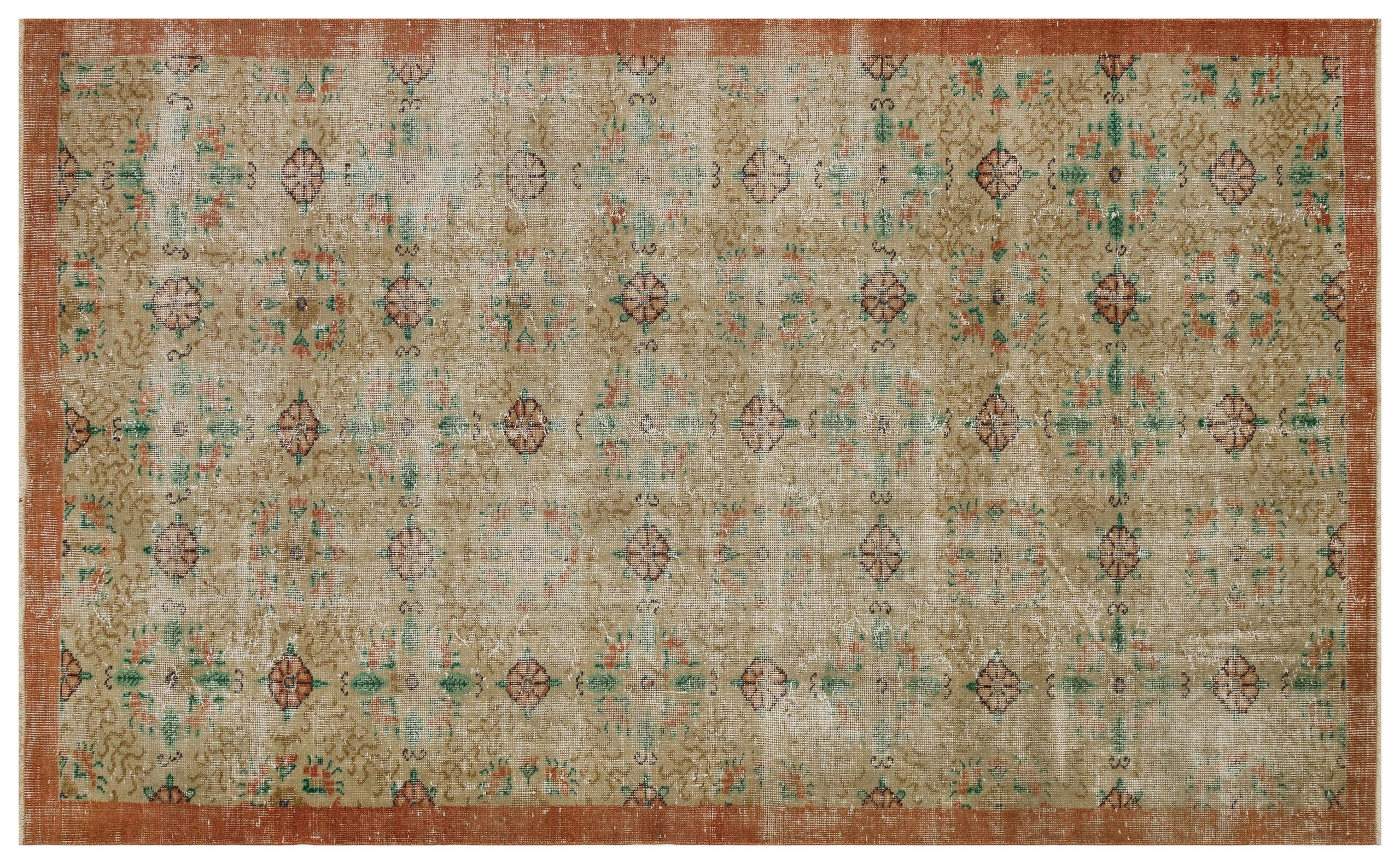Antika Tarzda Eskitme Halı - 165x270 cm 9911 - Görsel 3