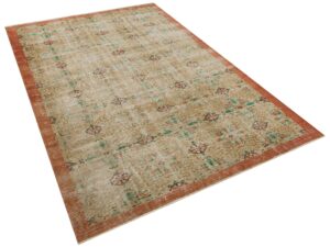 Antika Tarzda Eskitme Halı - 165x270 cm 9911