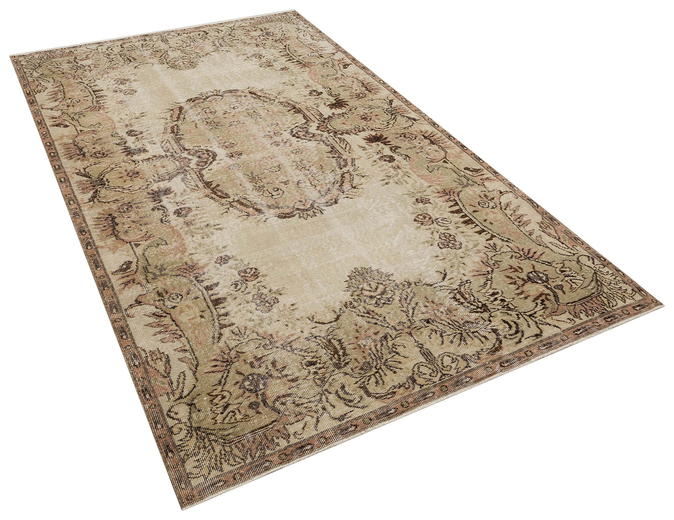 Yumuşak Dokulu Eskitme Vintage Halı  -  160x294 cm 9915