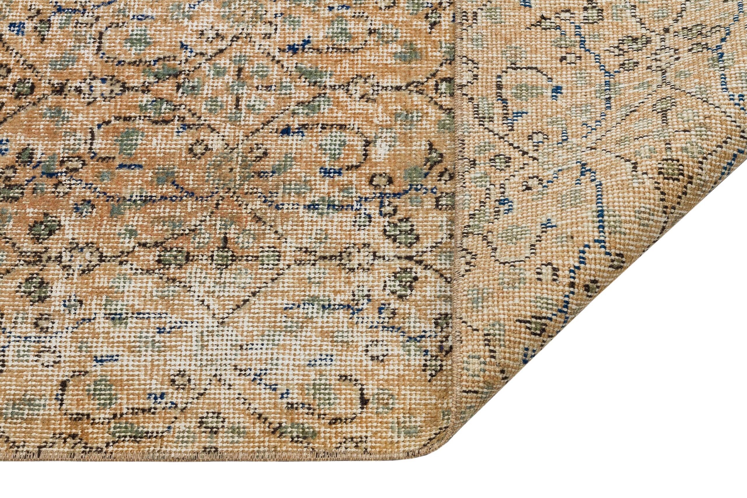 Handwoven Rug with a Touch of the Old World — detail view 4, handmade vintage rug