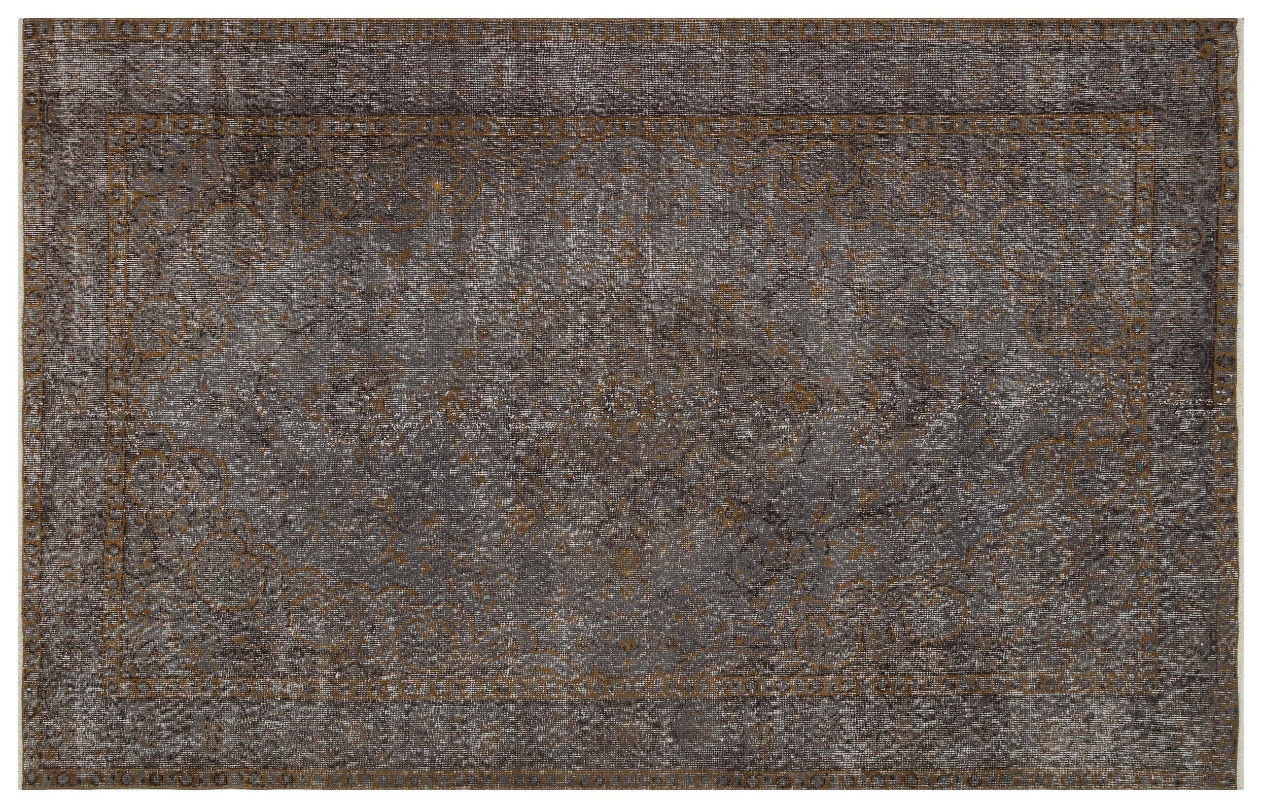 Gri Vintage El Dokuma Halı - 159x249 cm 9931 - Görsel 3