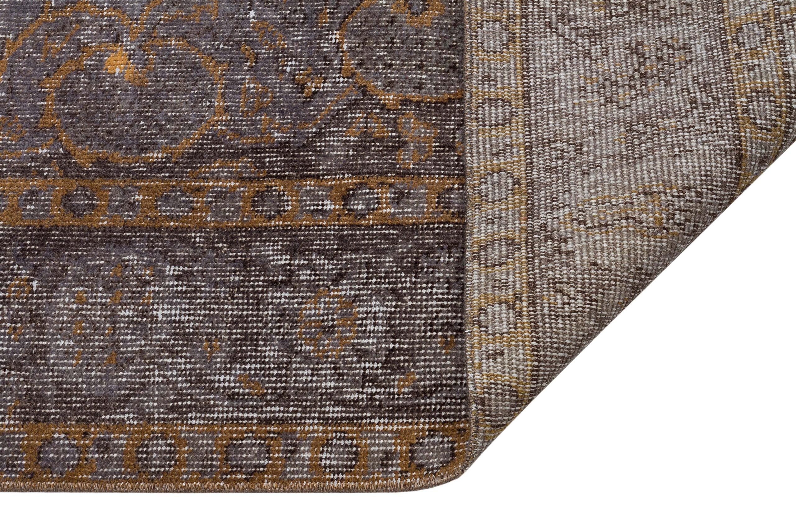 Gri Vintage El Dokuma Halı - 159x249 cm 9931 - Görsel 4