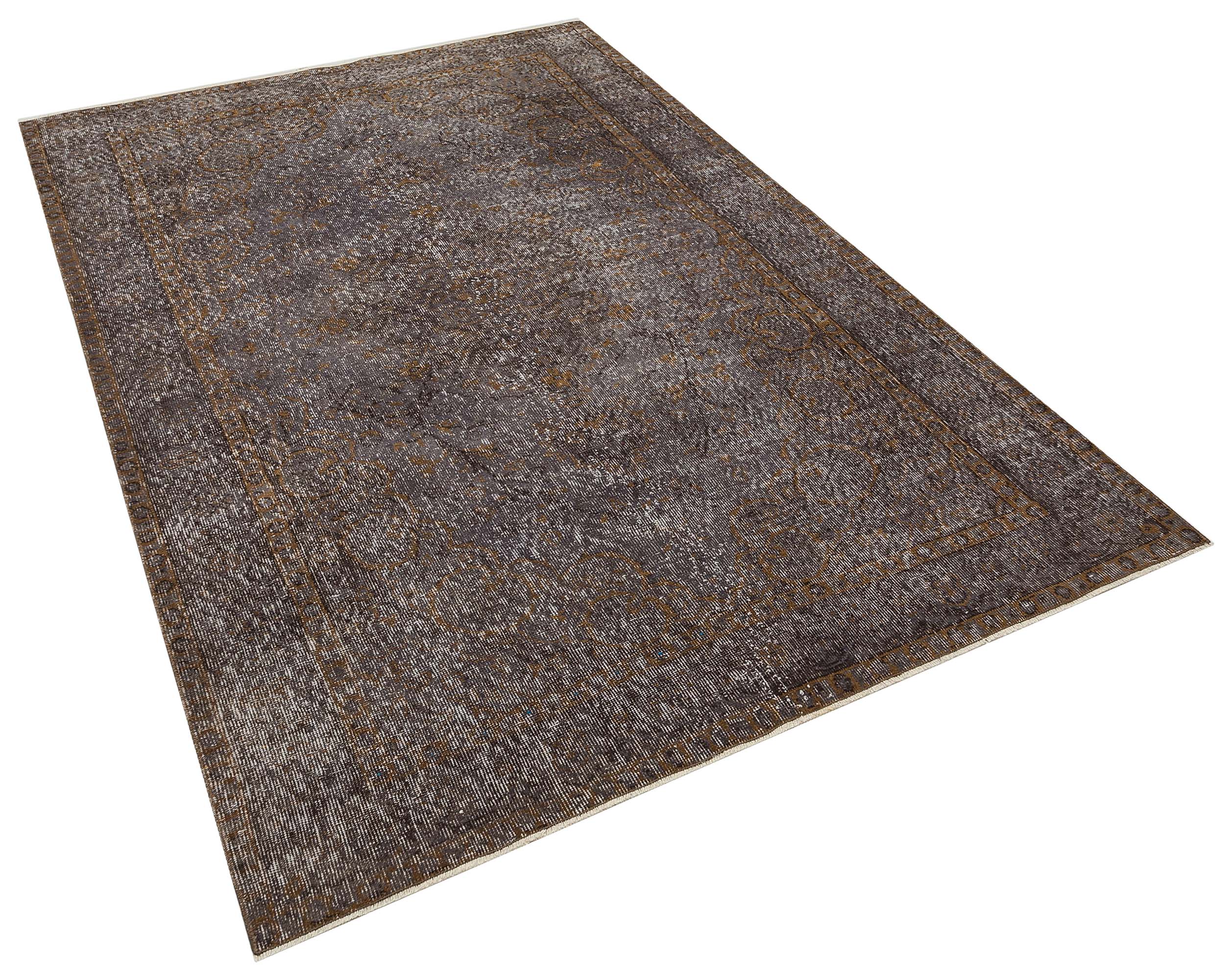 Gri Vintage El Dokuma Halı -  159x249 cm 9931